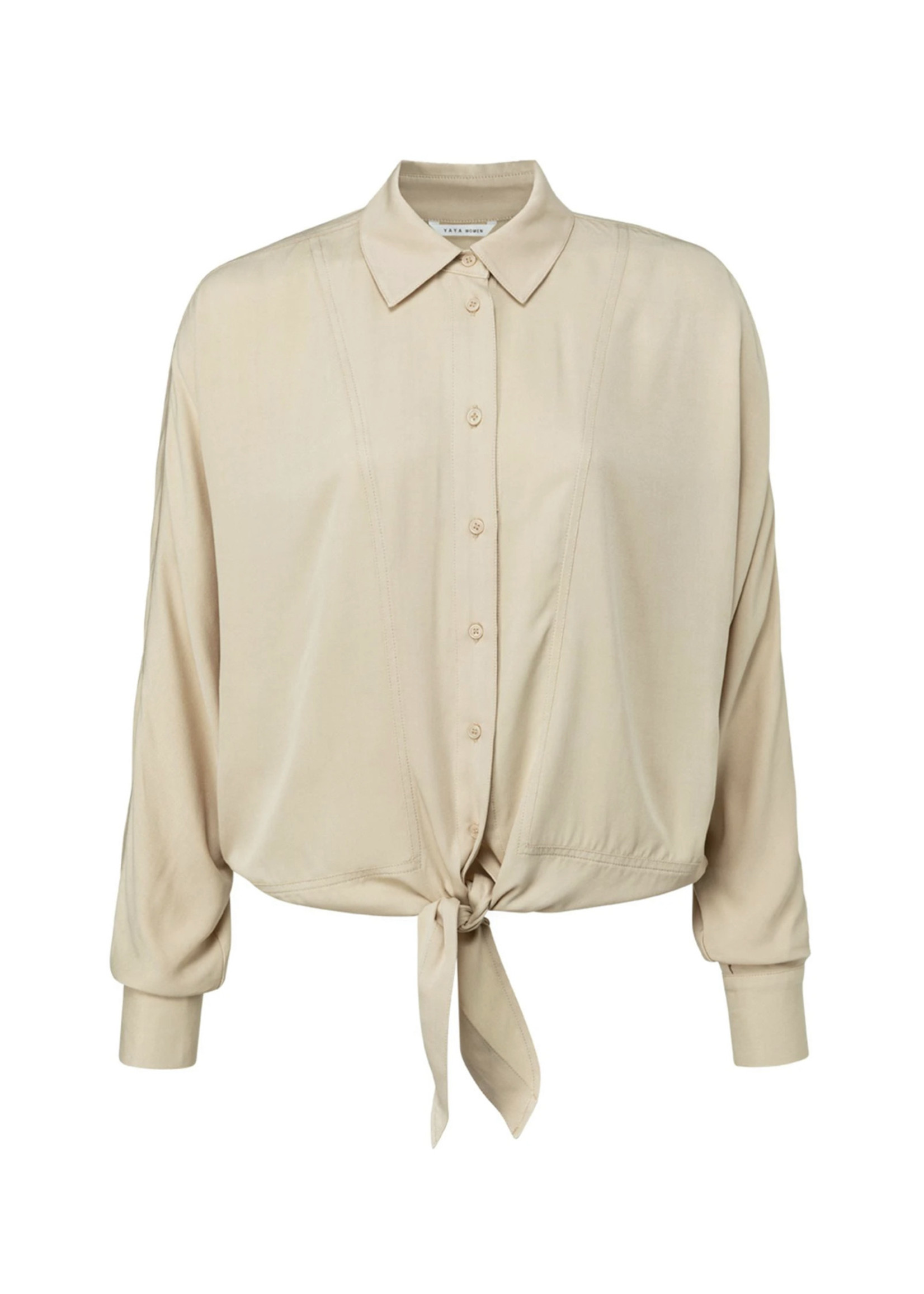 YAYA Boxy Button Up Blouse - MonAmie 