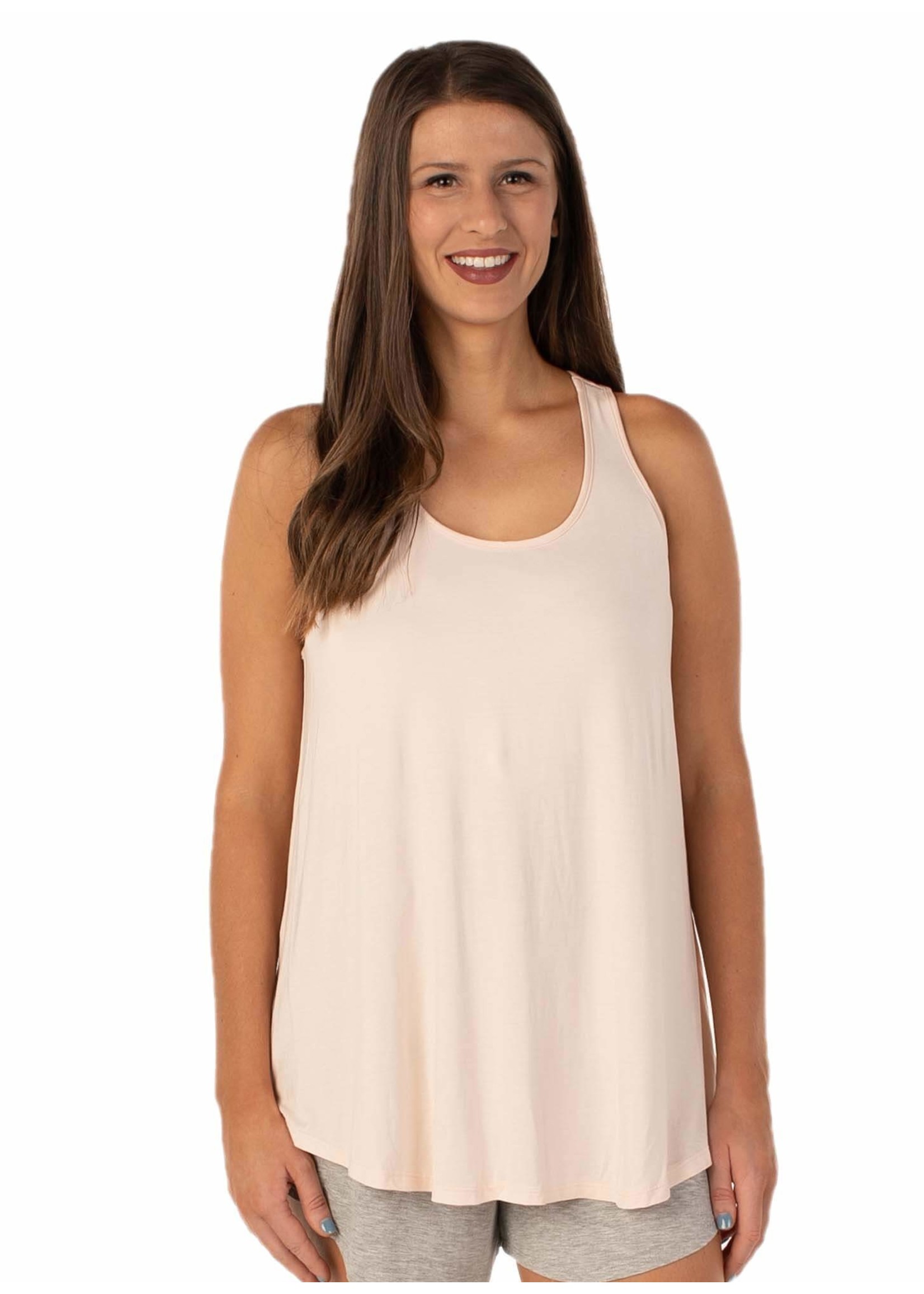 Scoop Back Tank With Bra