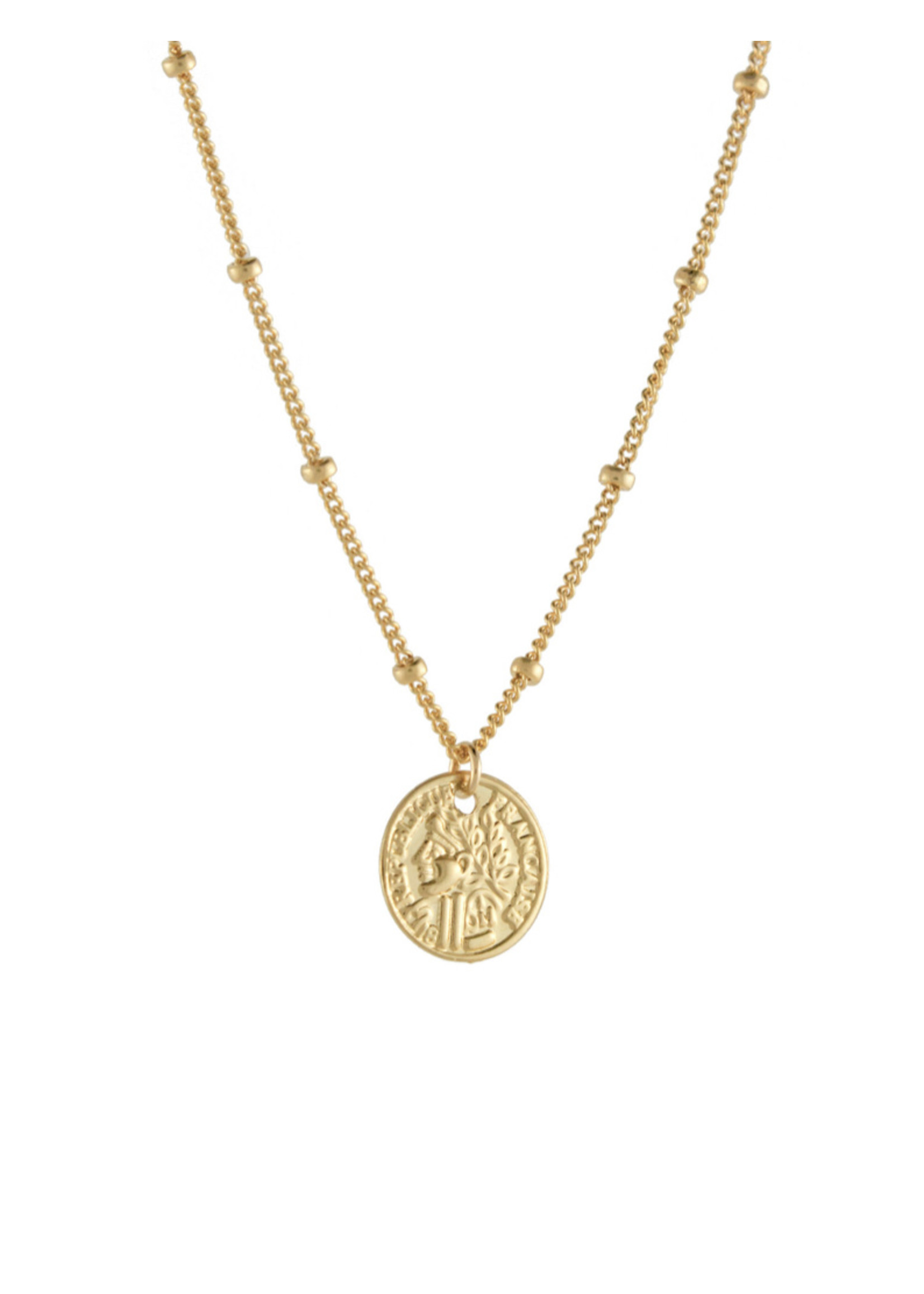 Lavender Grace Mini Coin Necklace Monamie Boutique Lavender Grace Mini Coin Necklace Monamie Boutique