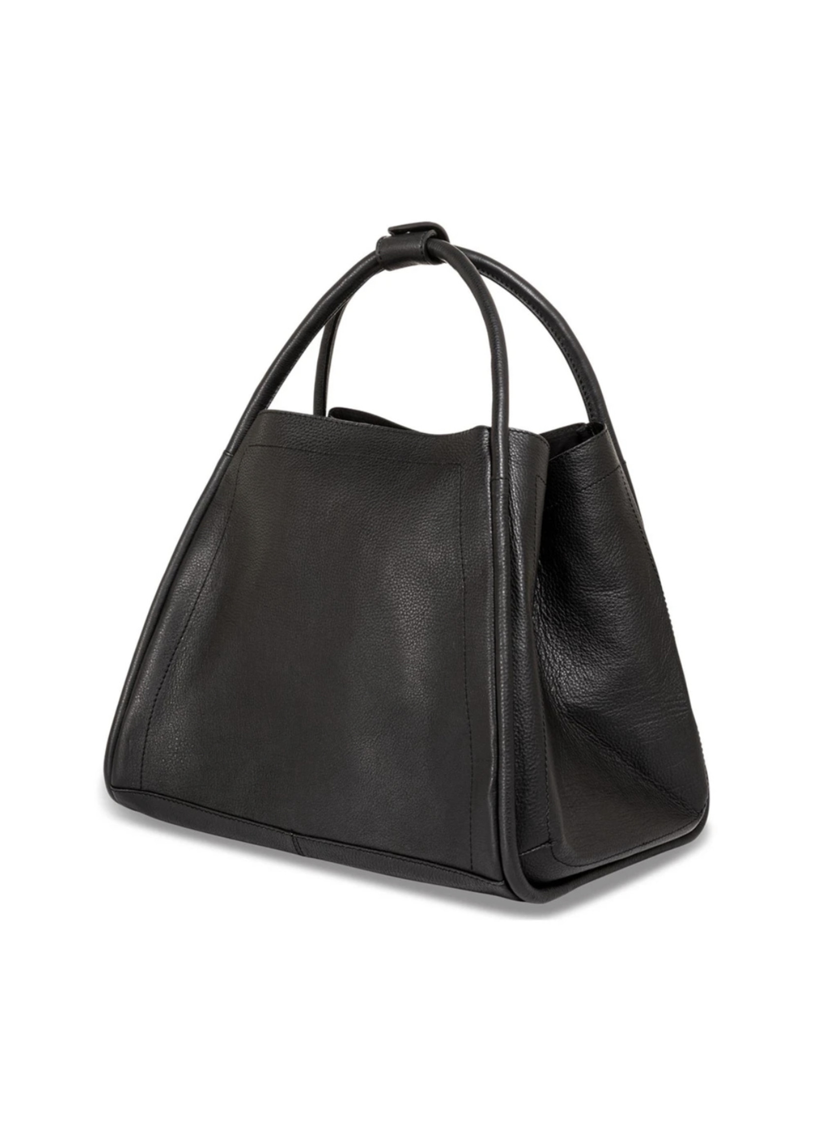 Yaya Leather Bucket Bag - Black, Artisan Bags