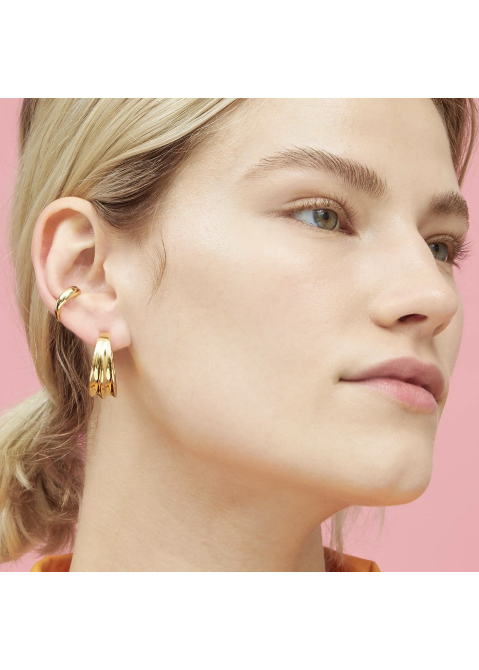 Jenny Bird Jenny Bird - Pleated Hoops