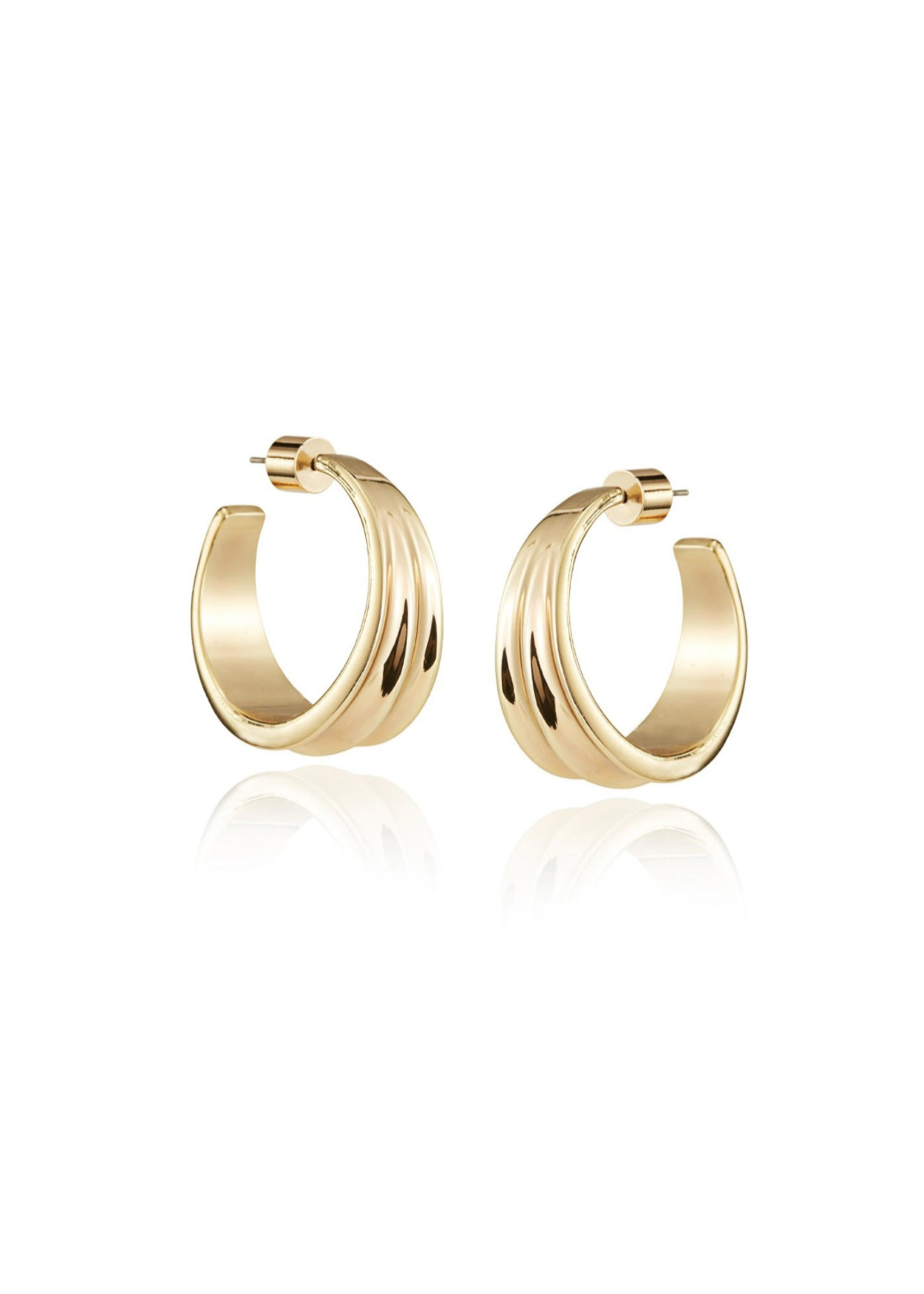 Jenny Bird Jenny Bird - Pleated Hoops