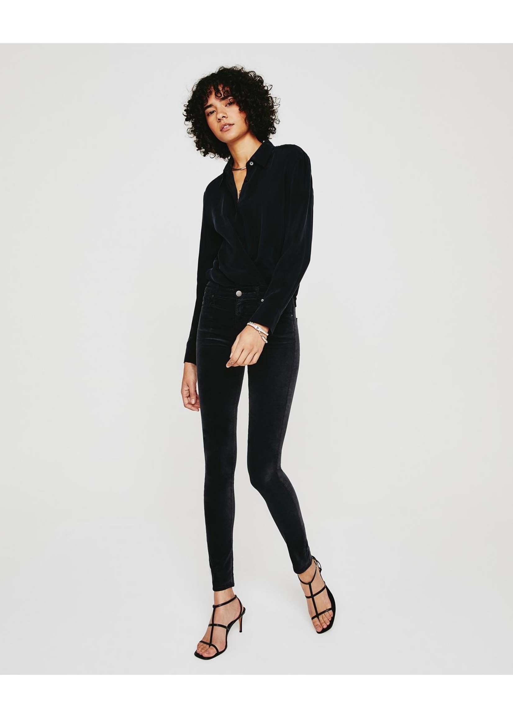 AG AG - Farrah Velvet Skinny Ankle