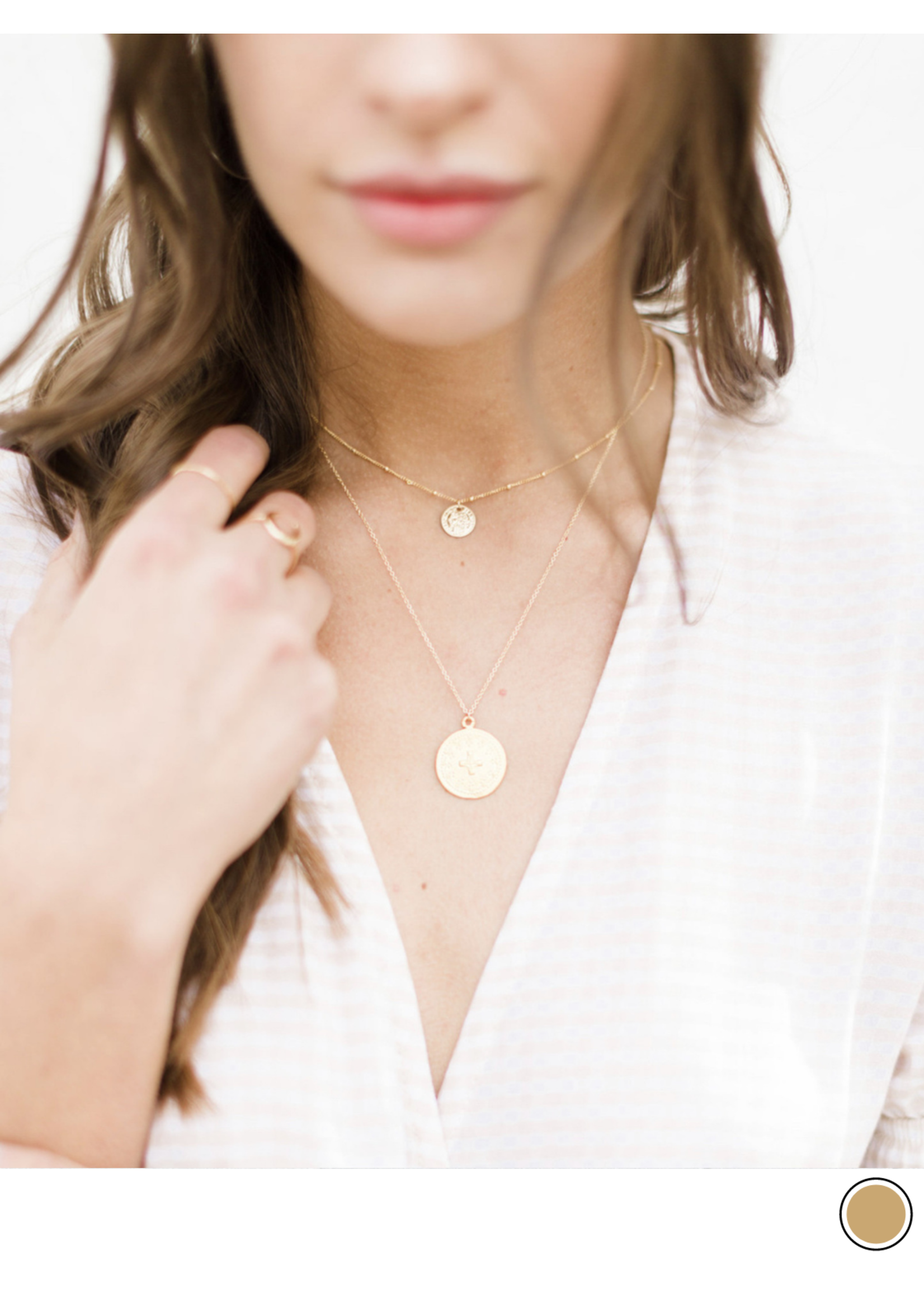 Lavender \u0026 Grace - Mini Coin Necklace 