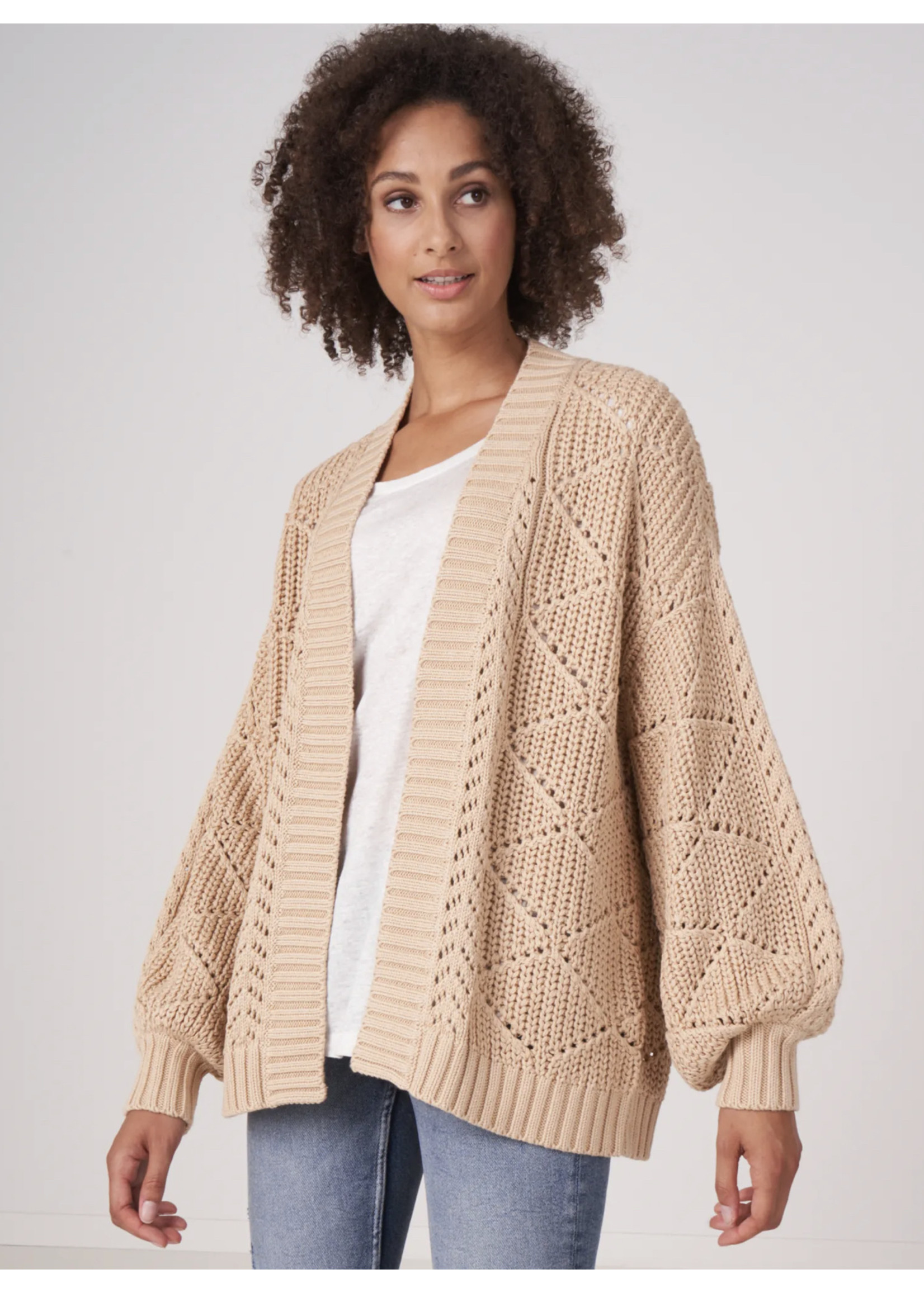 Repeat Repeat - Open Knit Cardigan