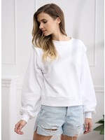 CHRLDR CHRLDR - Fran Strong Shoulder Sweatshirt