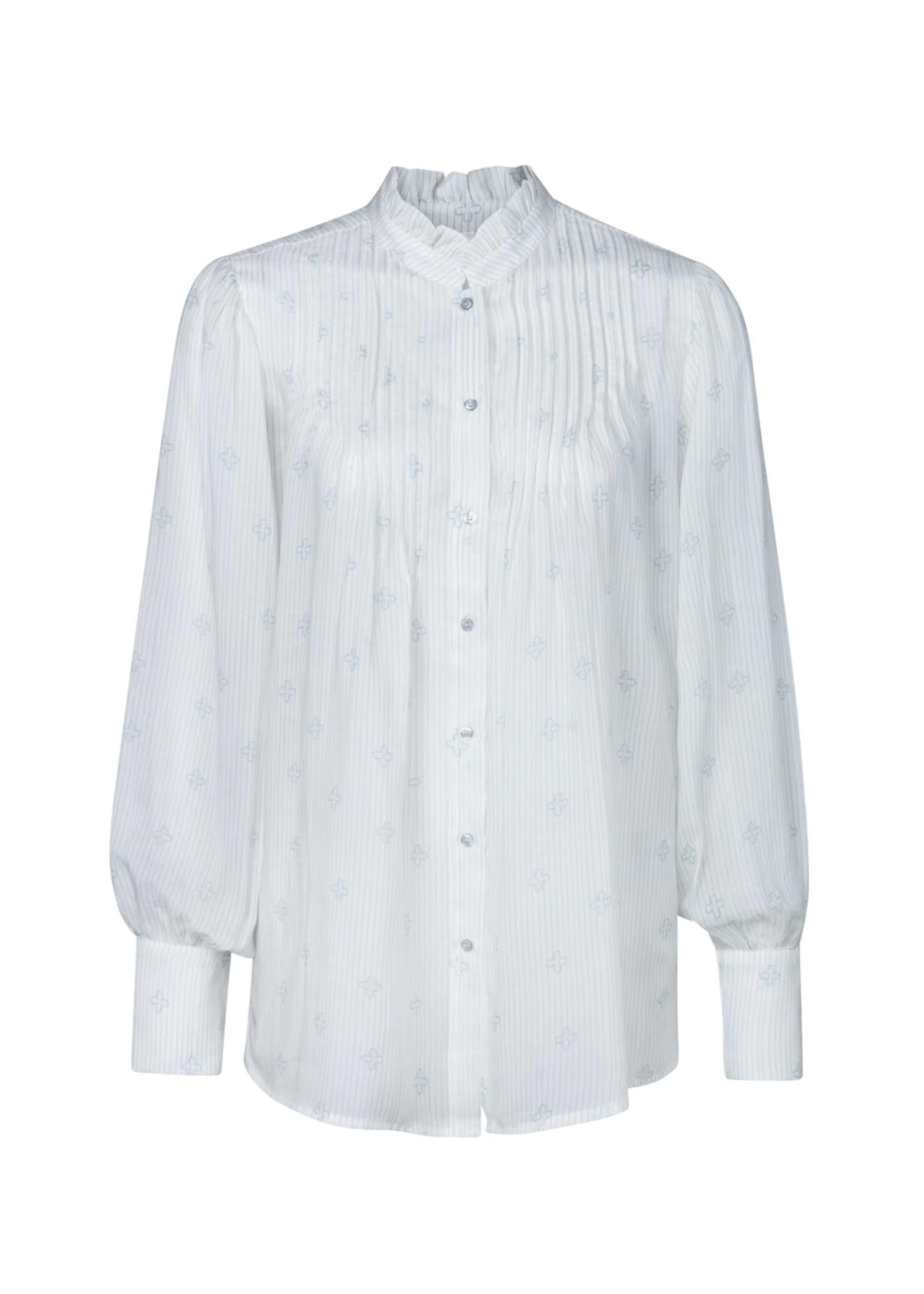 YAYA Yaya- Printed Long Sleeve Blouse with volume Sleeve