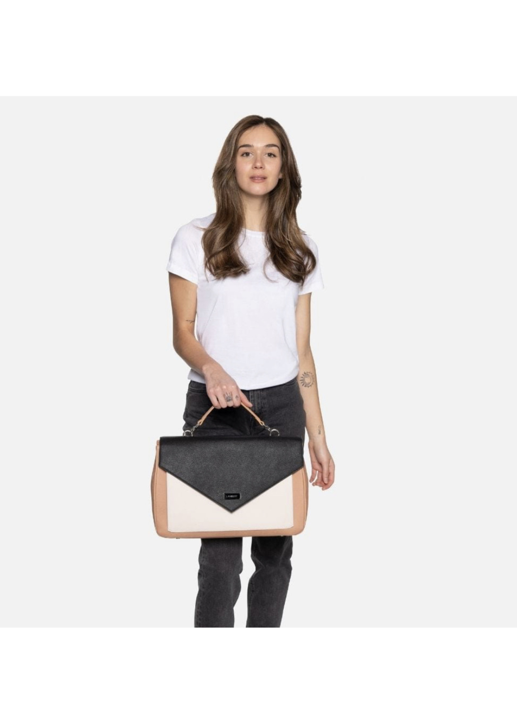 Lambert Lambert - Amelia Vegan Leather  Satchel Pebble