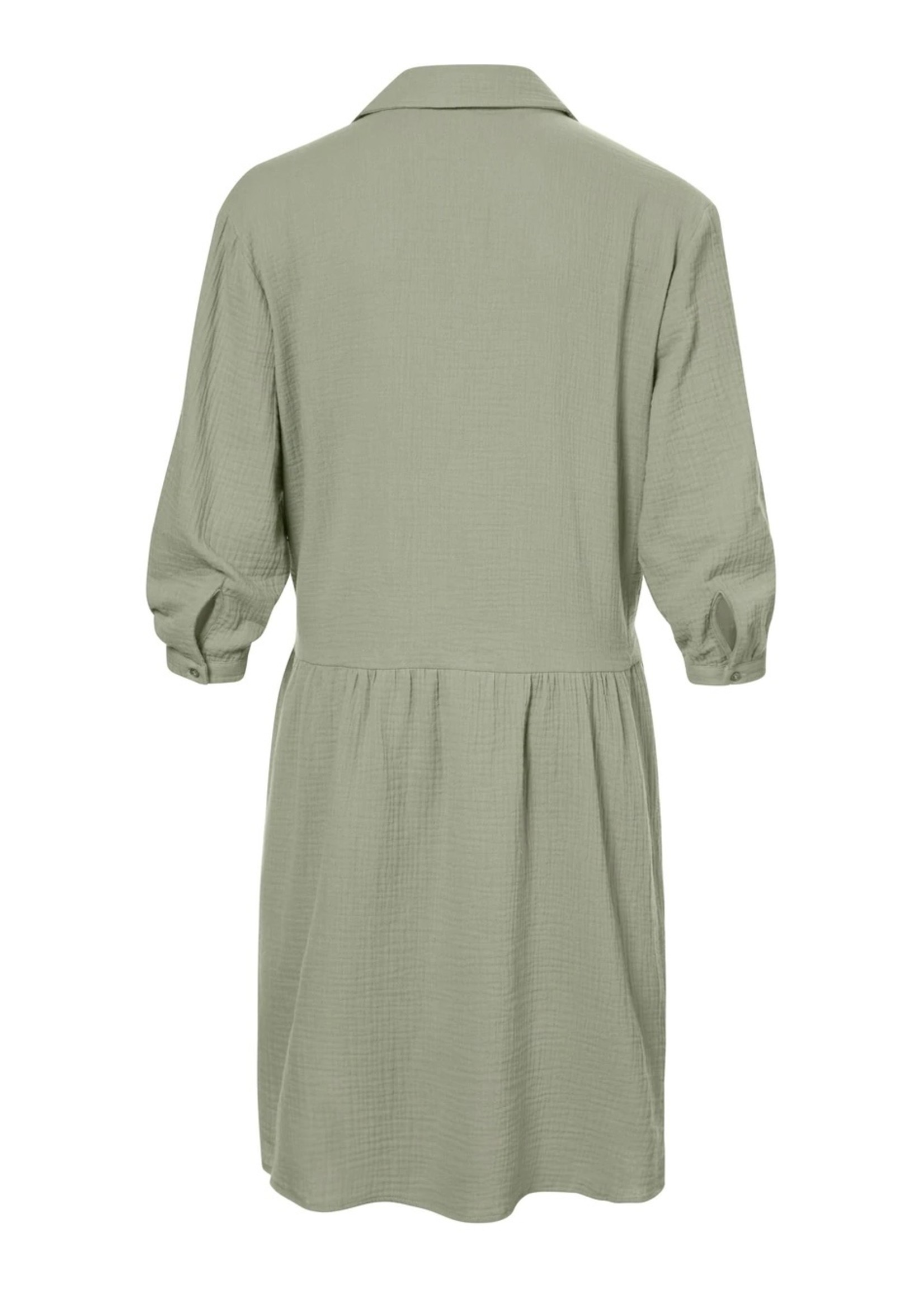 Yaya Yaya - Mini Long Sleeve Dress in Cotton