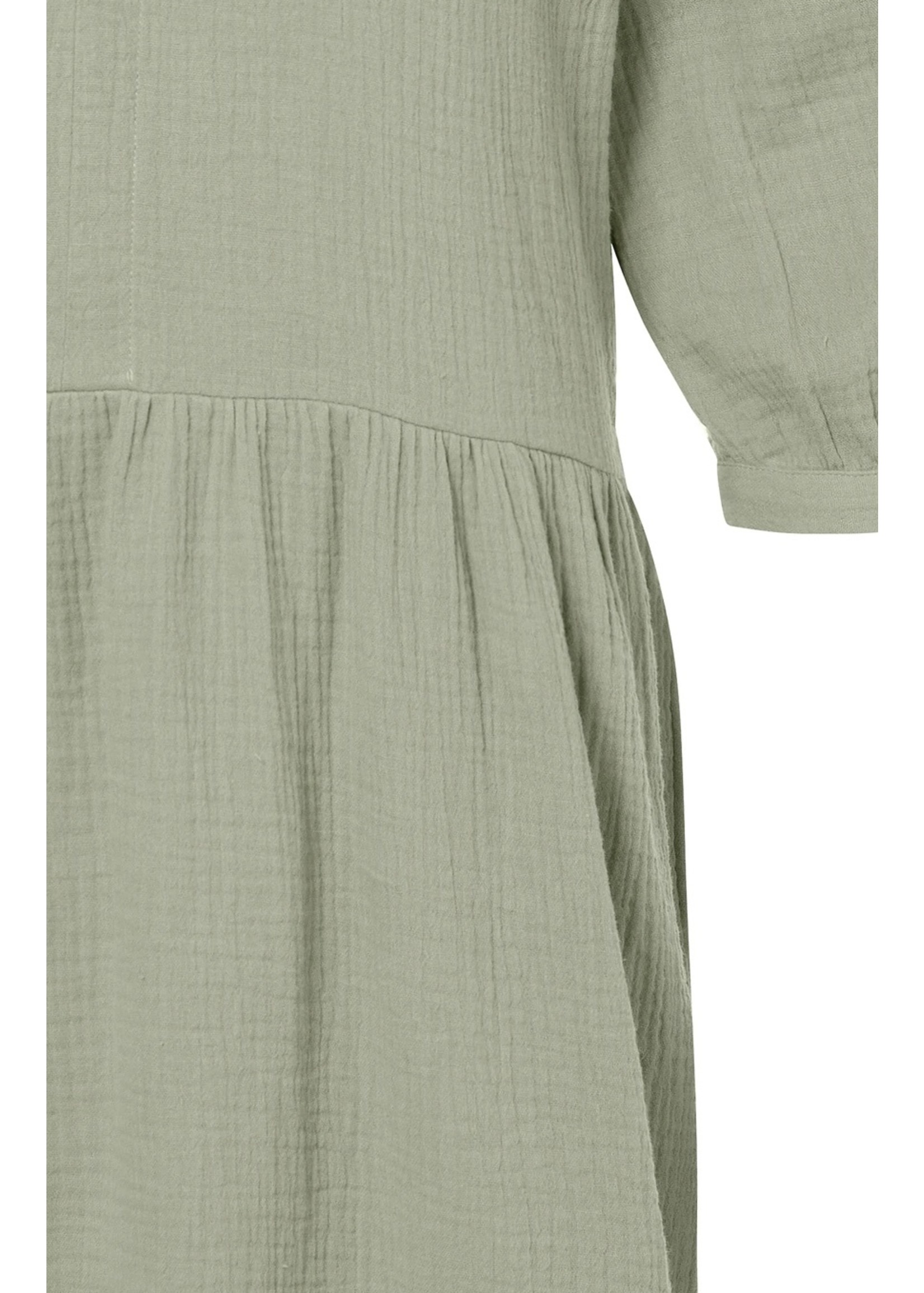 Yaya Yaya - Mini Long Sleeve Dress in Cotton