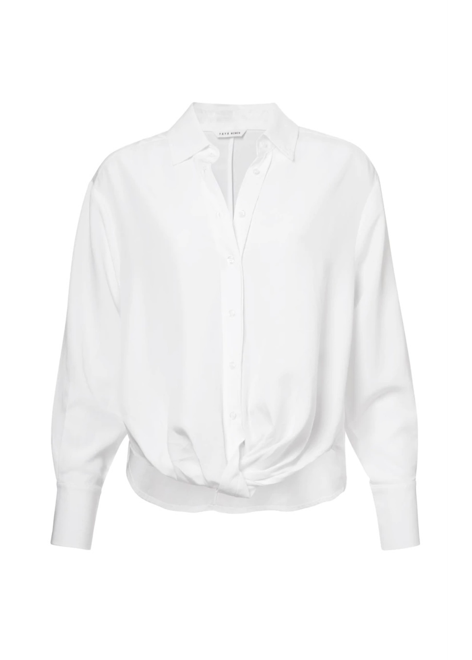 YAYA Yaya - Button up Blouse in Linen Blend