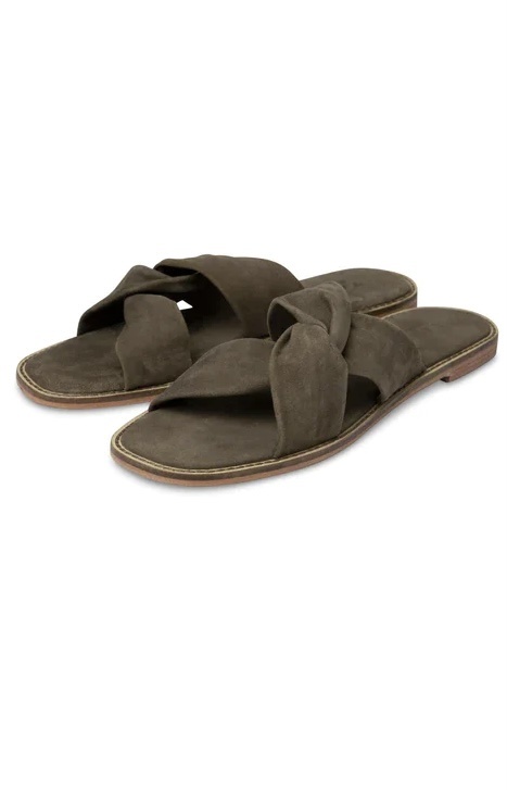 Yaya - Suede cross Slipper - MonAmie Boutique