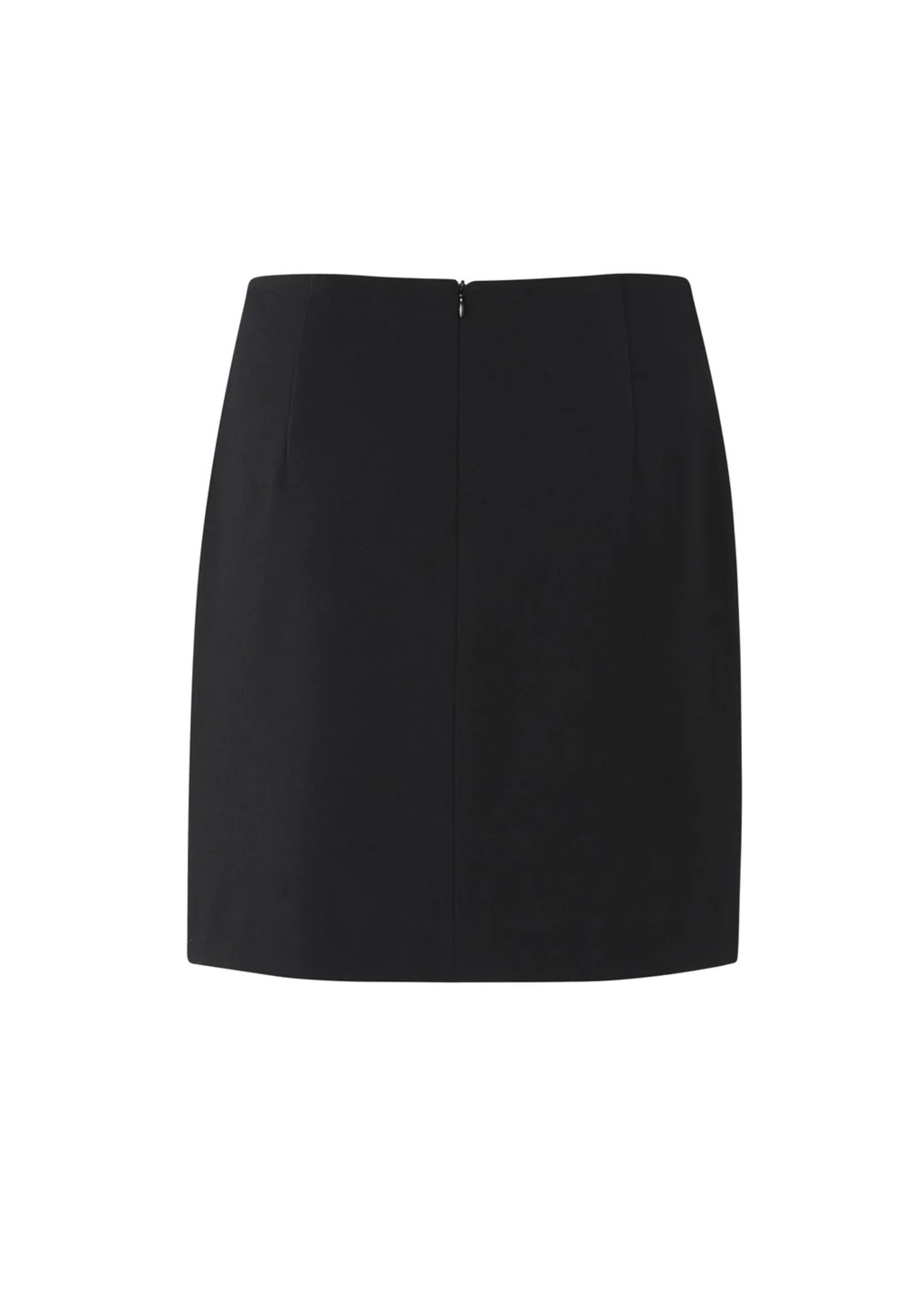 YAYA Yaya - Soft mini skirt with zipper in viscose mix