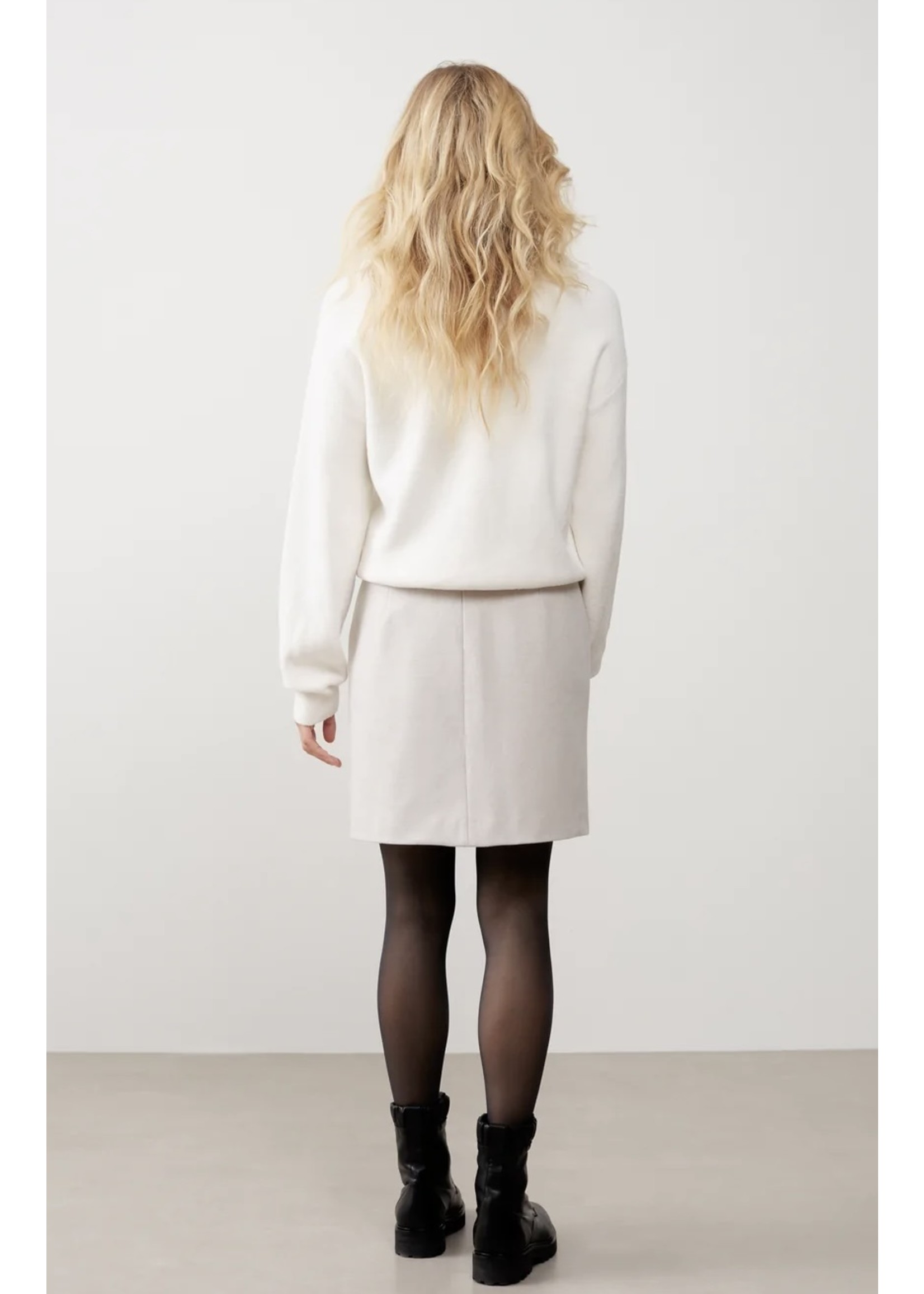 YAYA Yaya - Soft mini skirt with zipper in viscose mix