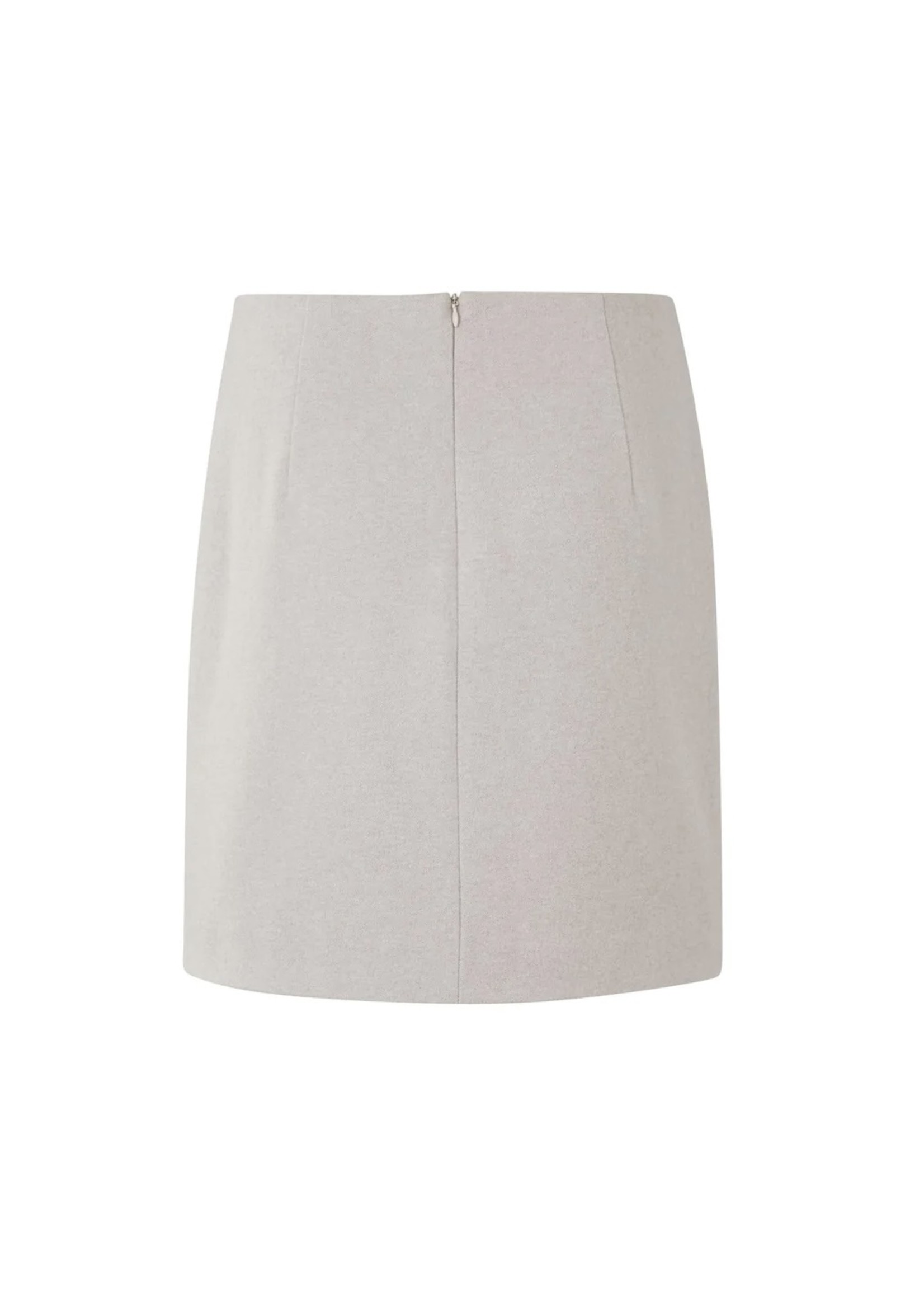 YAYA Yaya - Soft mini skirt with zipper in viscose mix