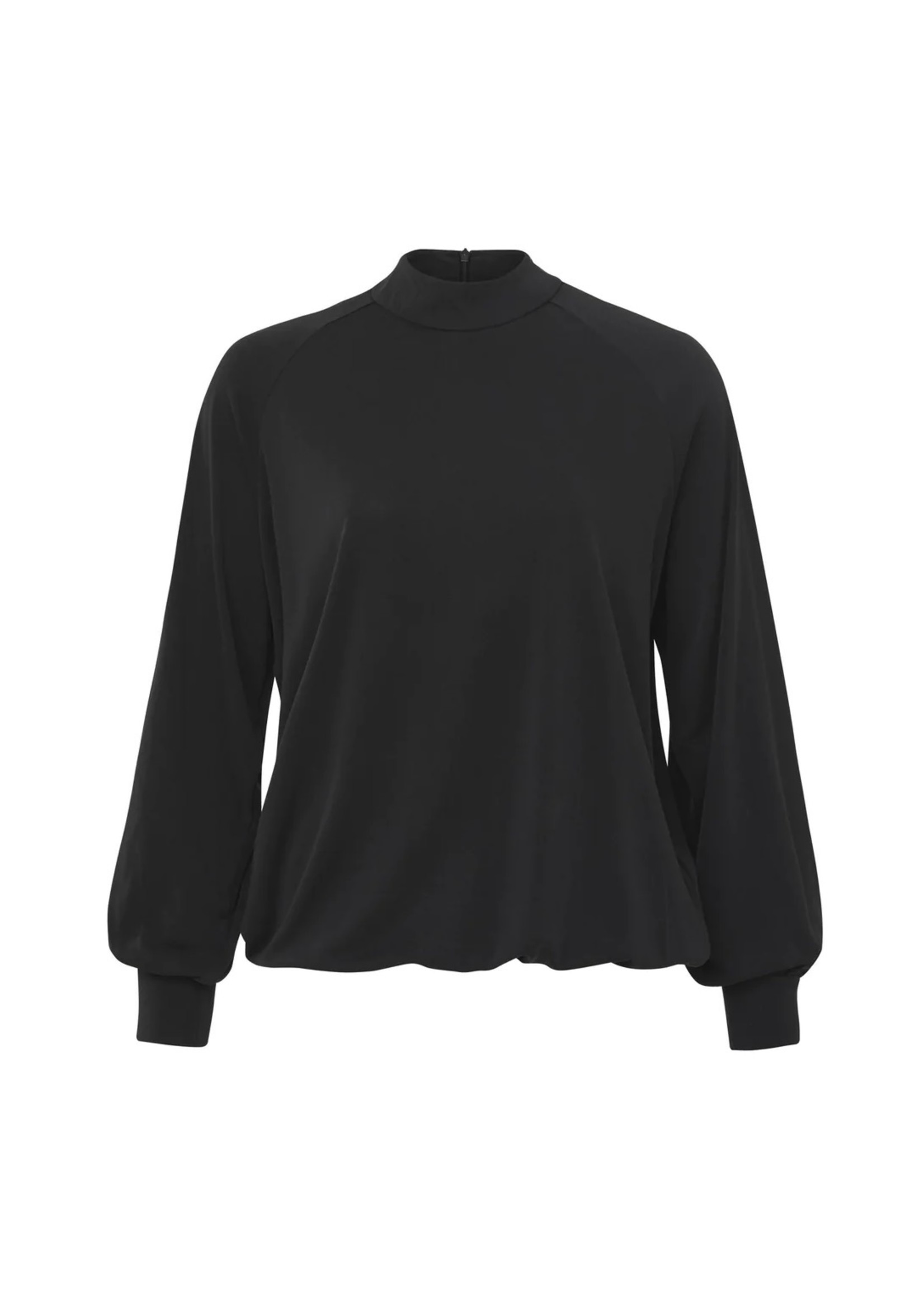 YAYA Yaya - Jersey top with high neck and raglan sleeves