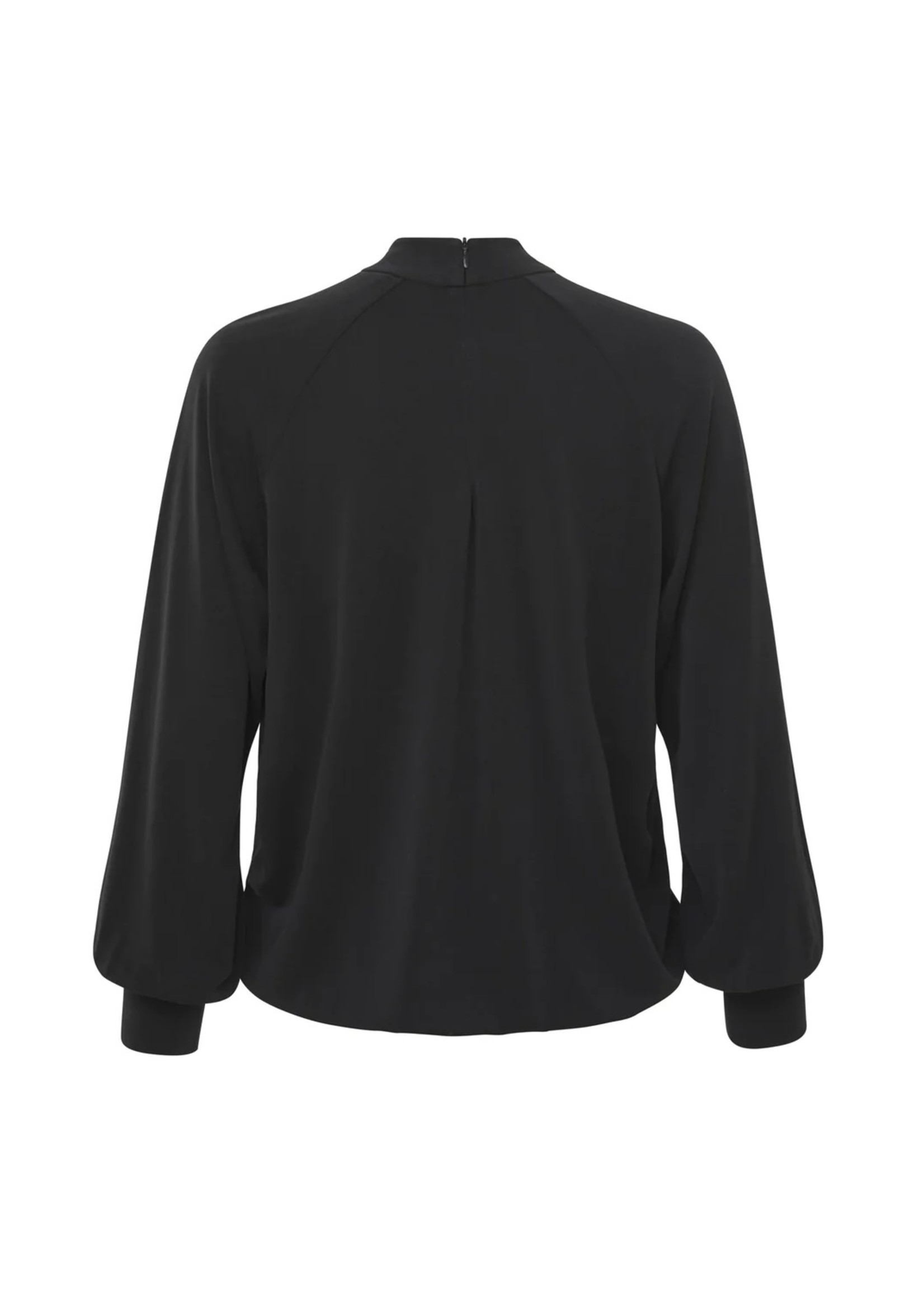 YAYA Yaya - Jersey top with high neck and raglan sleeves