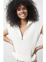 YAYA Yaya - Sleeveless Sweater with collar and zipper