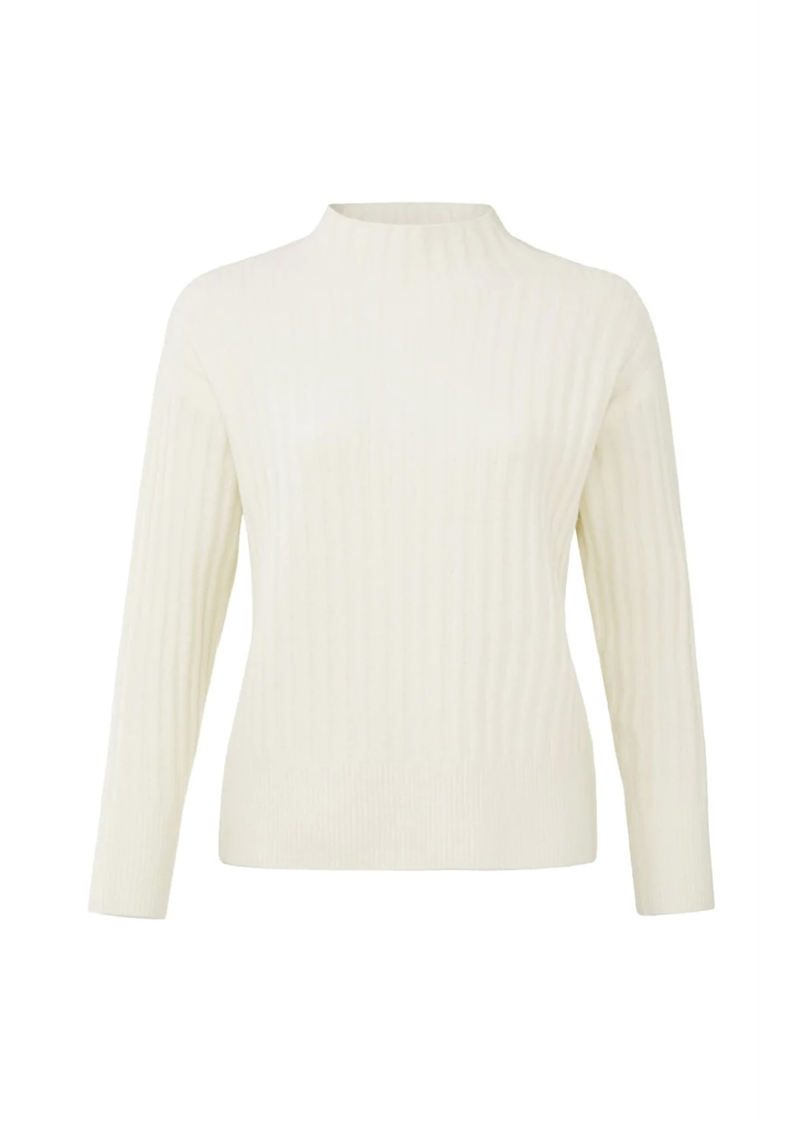 YAYA Yaya - Sweater in Rib Stitch With High Neckline