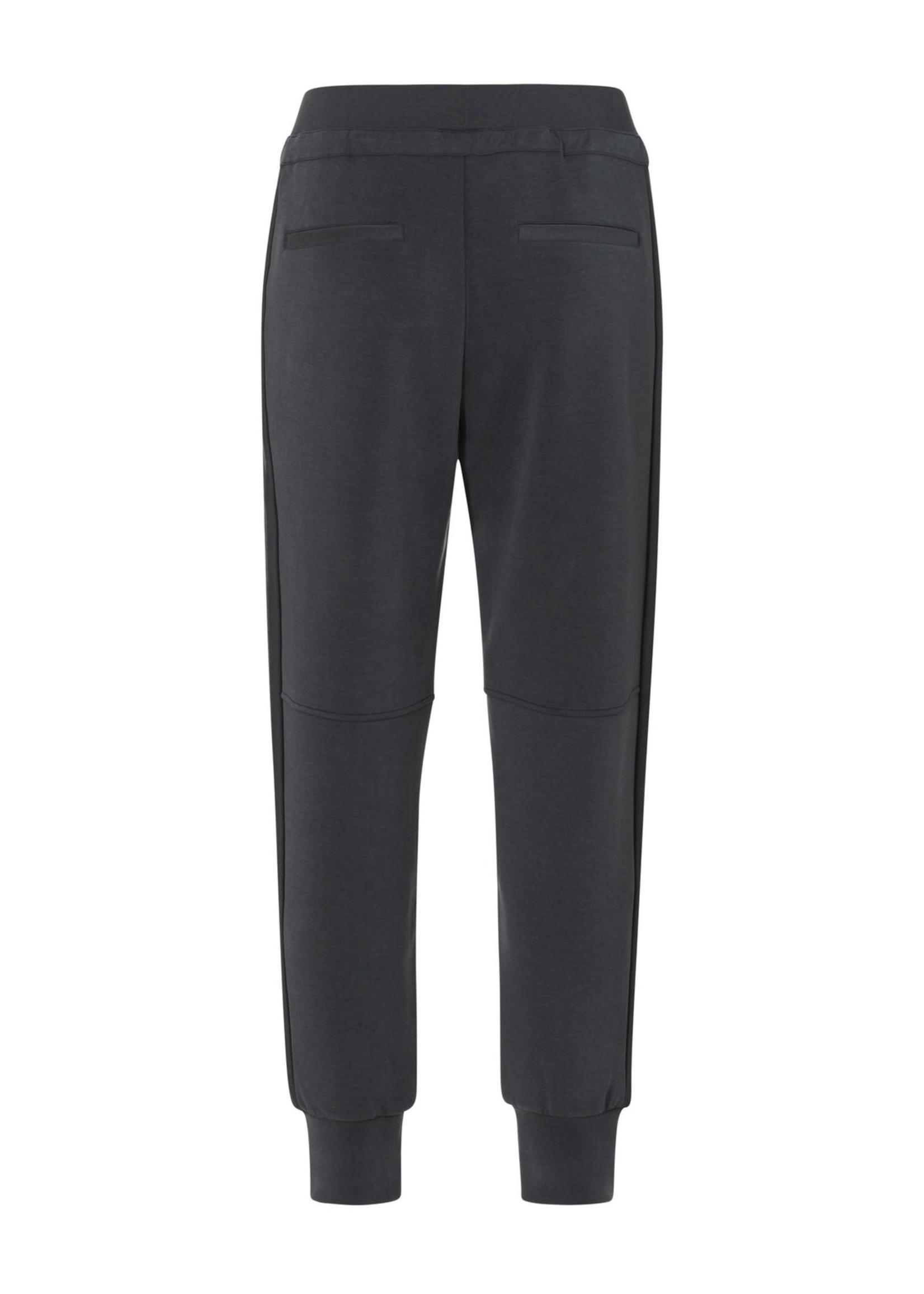 YAYA Yaya - Scuba Jogging trousers in a modal blend with zippers