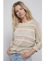 YAYA YAYA - Textured Stripe Sweater