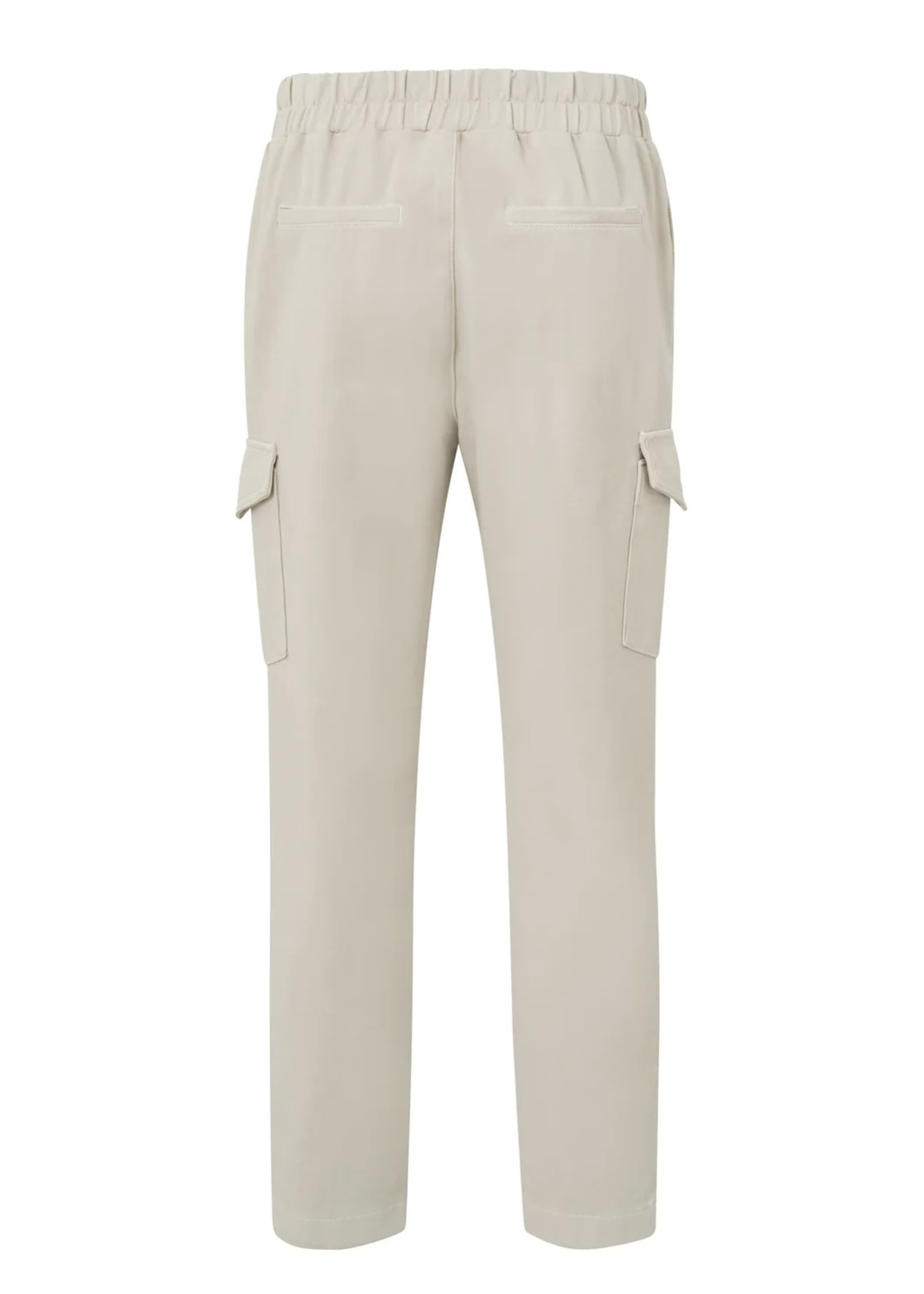 Shop Yaya Beige Soft Cargo Trousers 01-301085-309