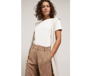 Yaya - Faux Leather High Waist Trousers - MonAmie Boutique