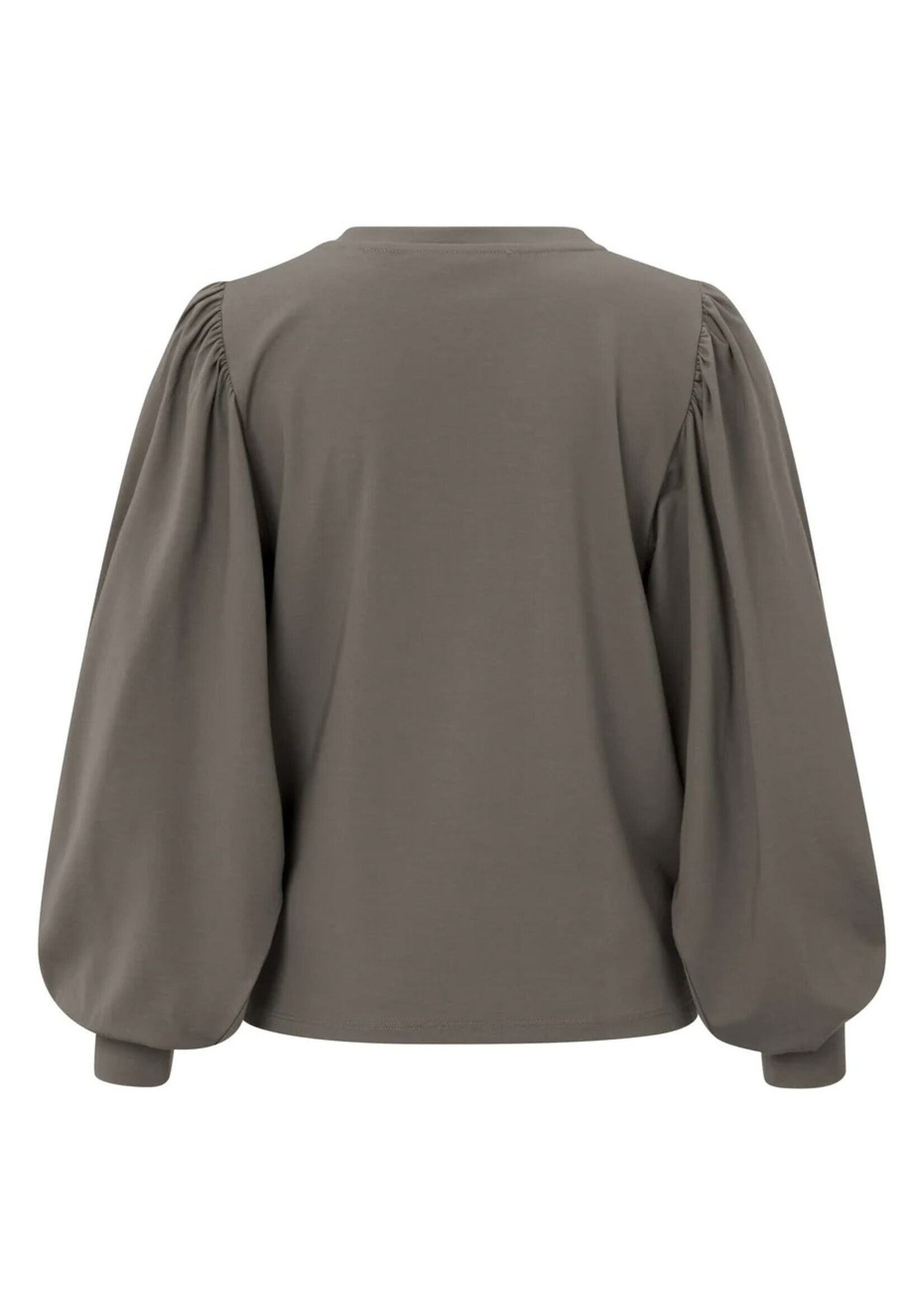 YAYA Yaya - Boatneck top with Puff Sleeve