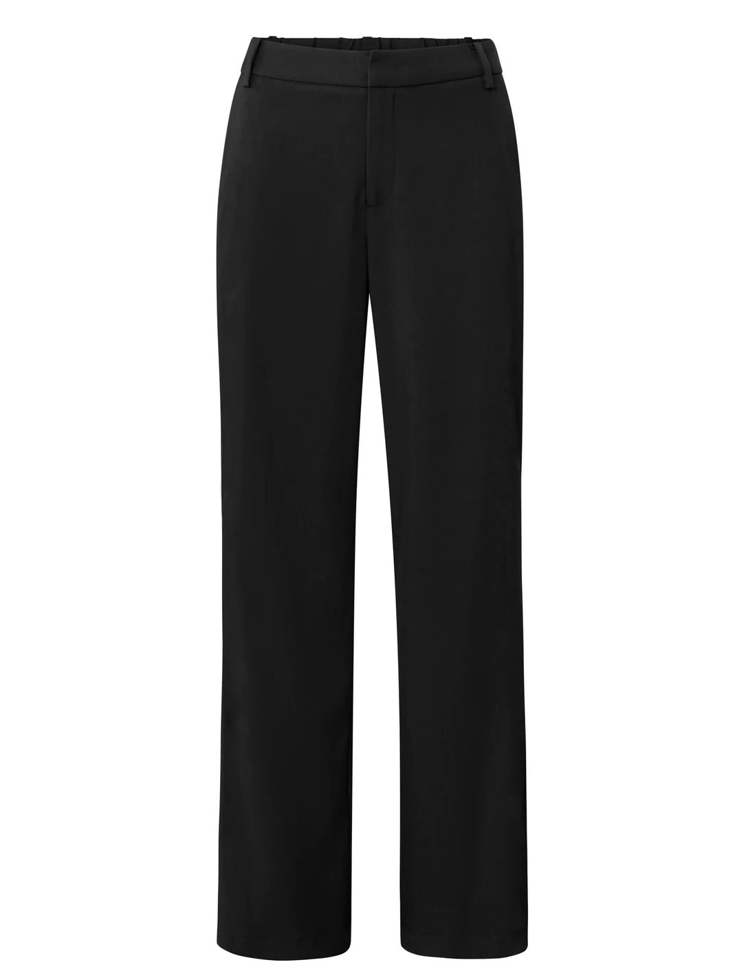 Yaya - Wide Leg Trousers with Slit - MonAmie Boutique