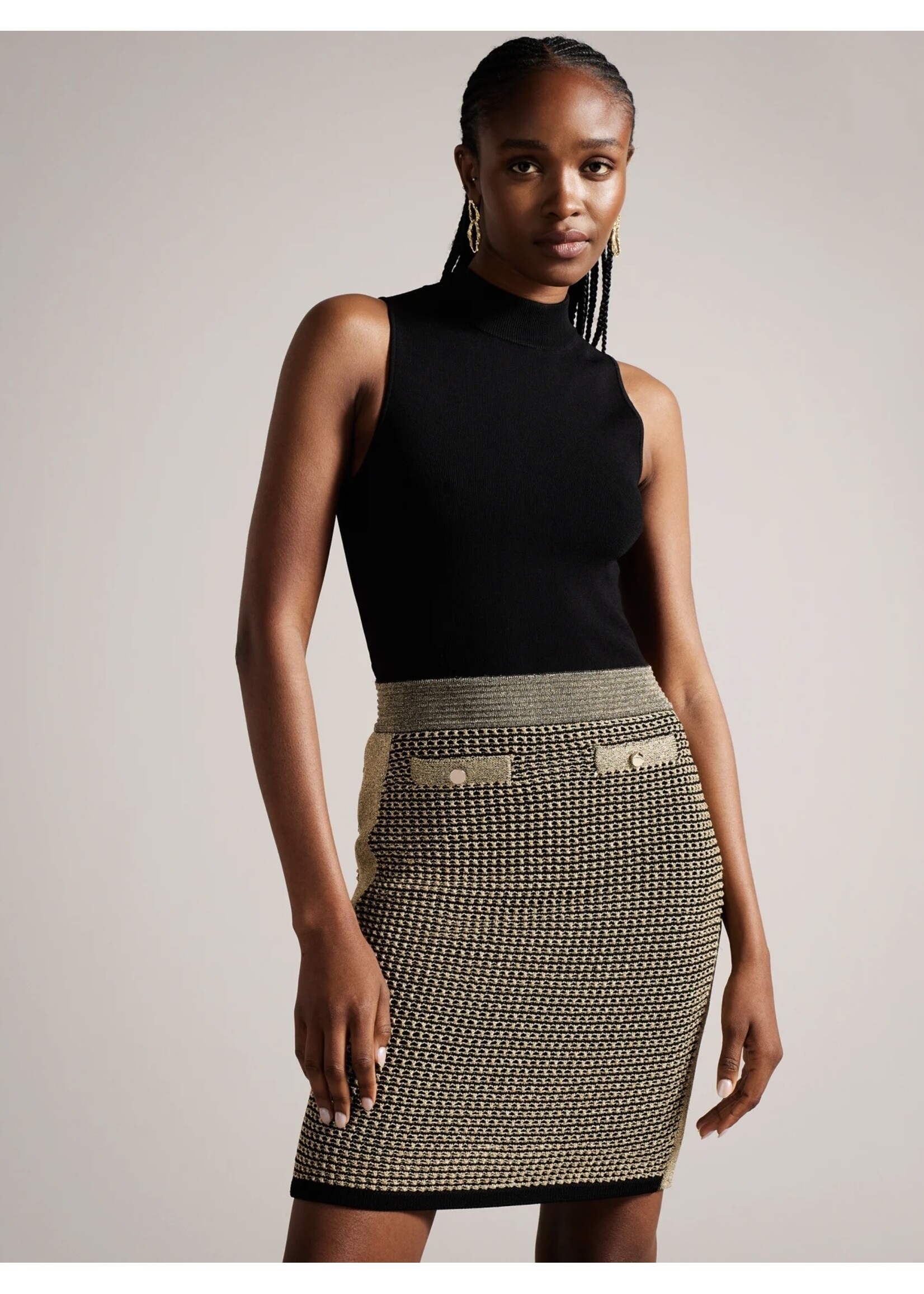 Ted Baker Ted Baker - Sanriia Stitch Detail Knitted Mini Dress