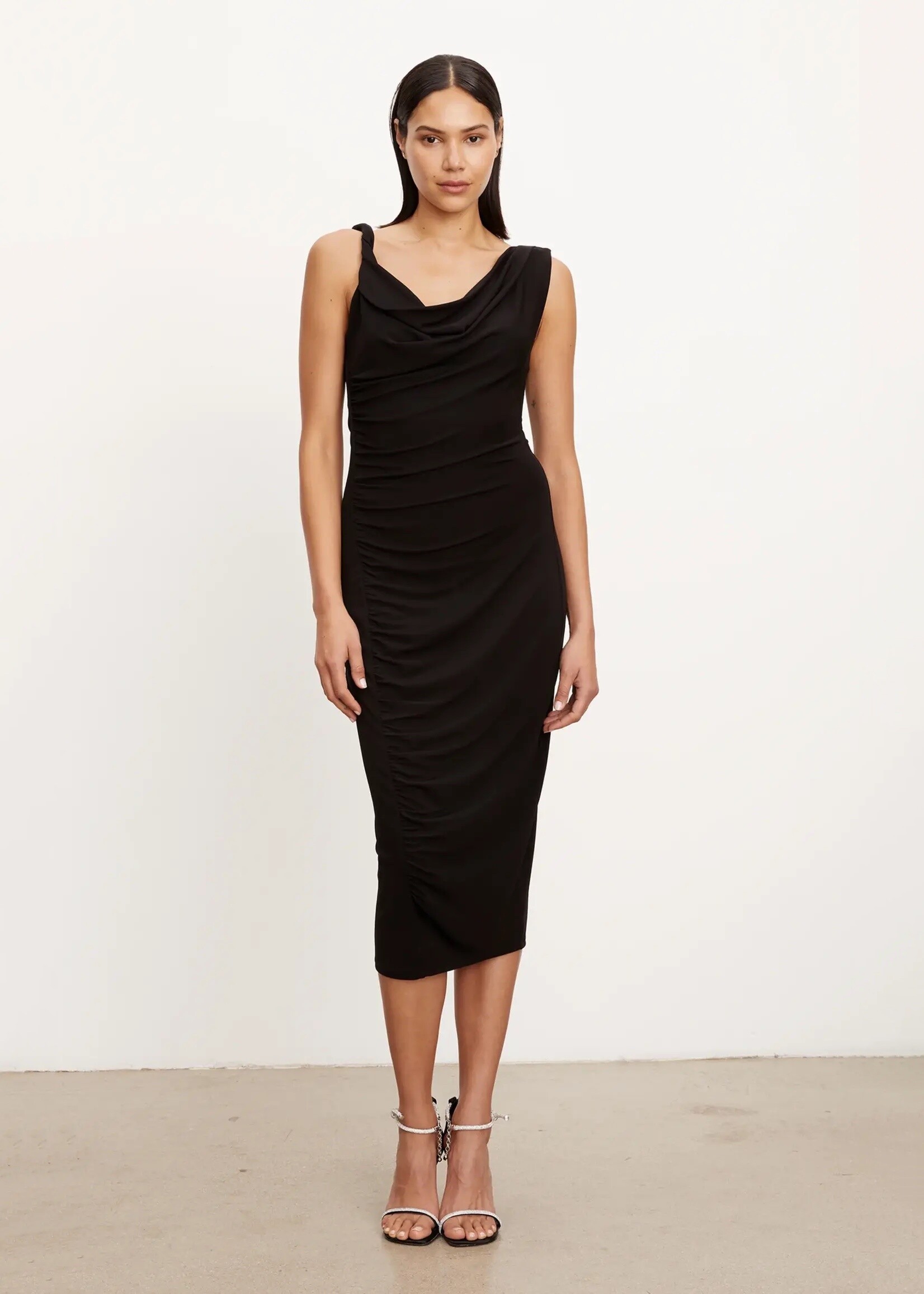 Velvet Velvet - Fifi Matte Jersey Asymmetric Dress