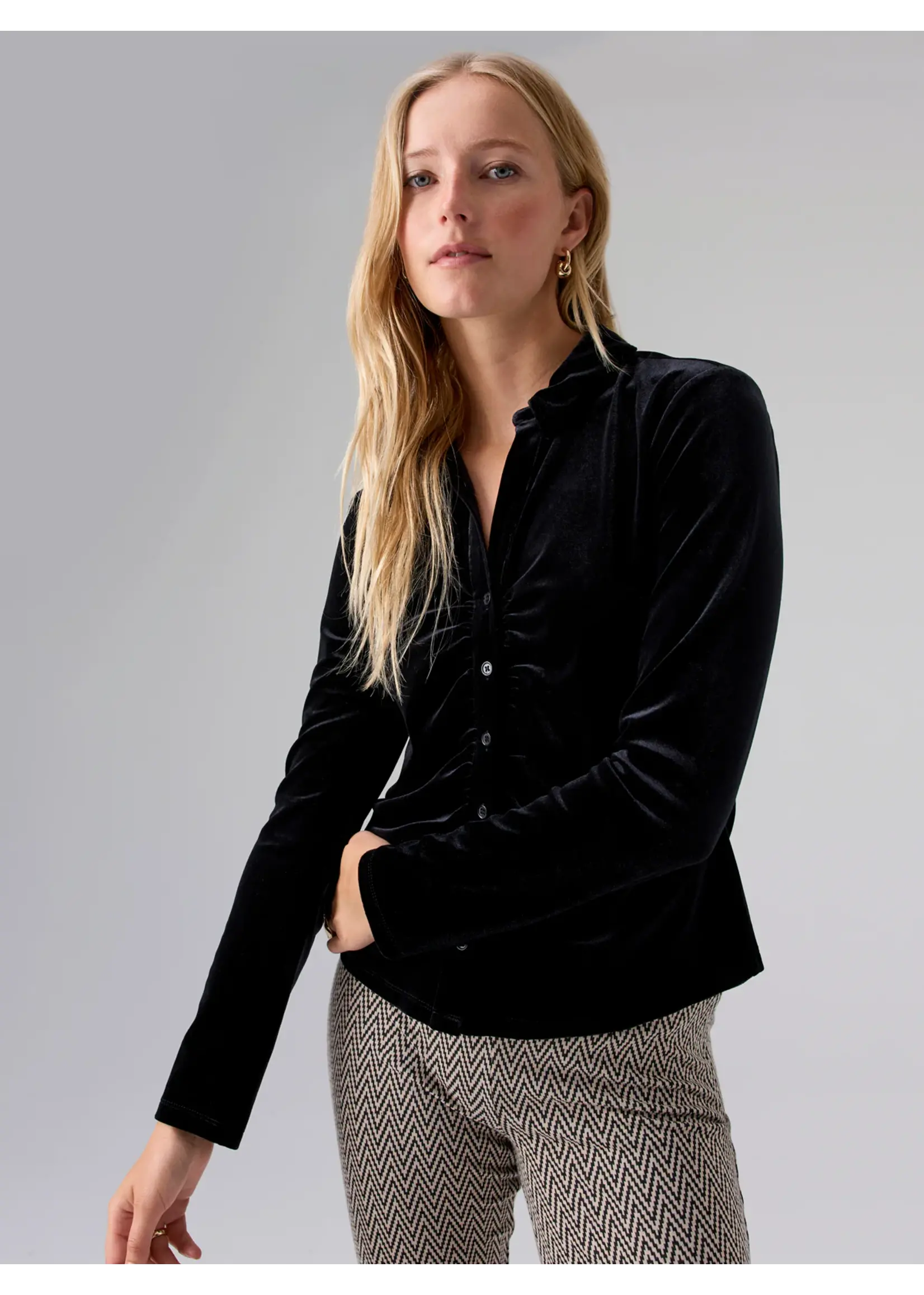 Sanctuary Sanctuary - Dreamgirl Velvet Button Up