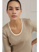 YAYA YAYA - Fitted Half Sleeve Sweater