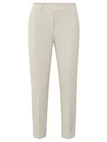 YAYA YAYA - Cotton Scuba Straight Trousers