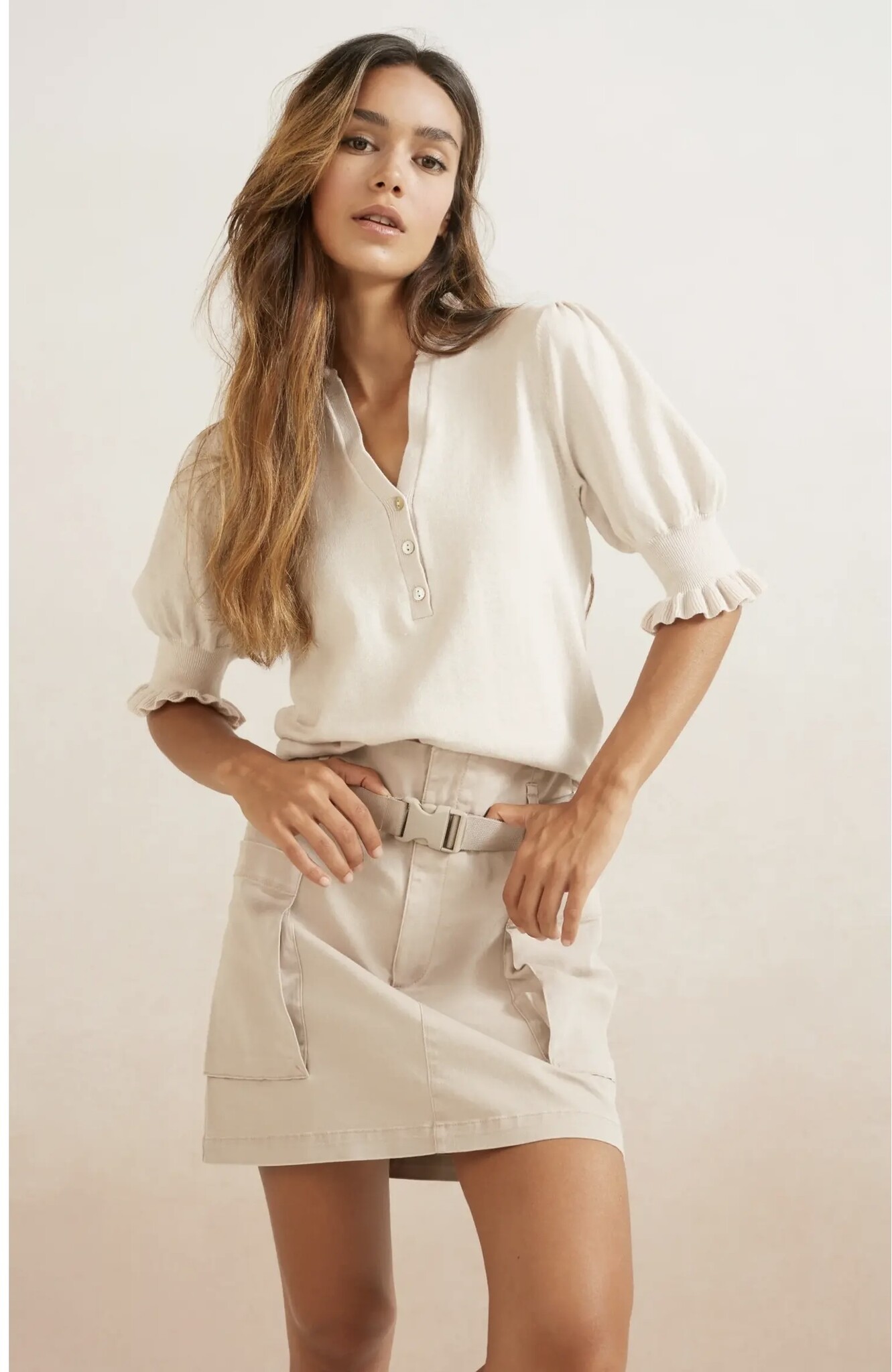YAYA - Cargo Mini Skirt with Pockets - MonAmie Boutique