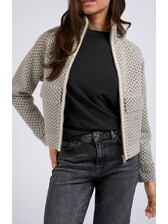 YAYA - Knitted Print Jacket - MonAmie Boutique