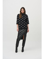 Joseph Ribkoff Joseph Ribkoff - Jacquard Sweater Dot Print Top 244936