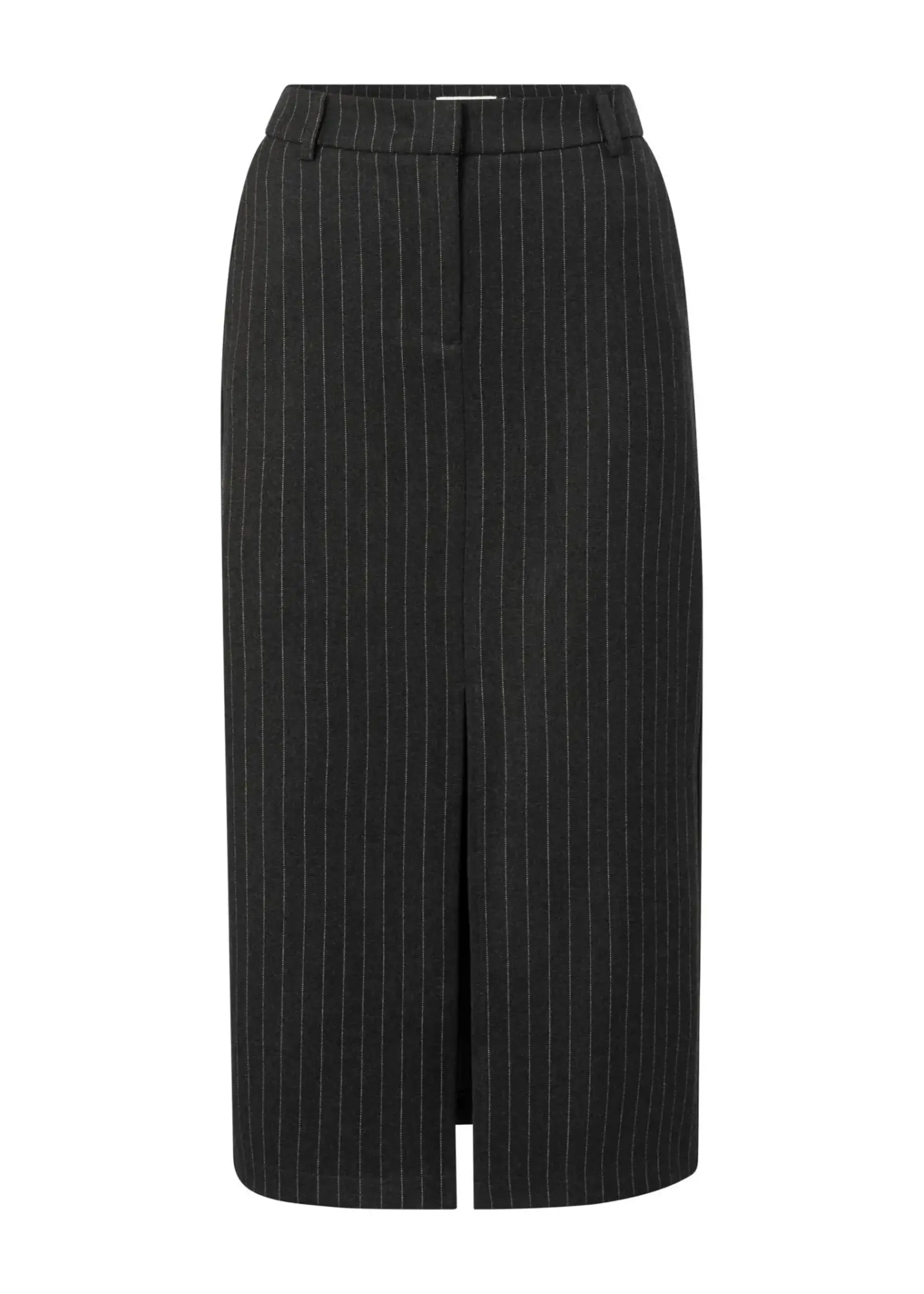 YAYA Yaya - Soft Woven Pinstripe Midi Skirt