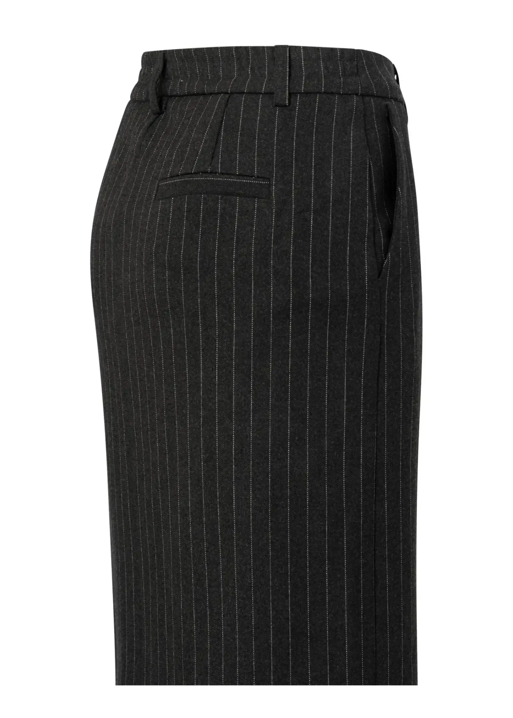 YAYA Yaya - Soft Woven Pinstripe Midi Skirt