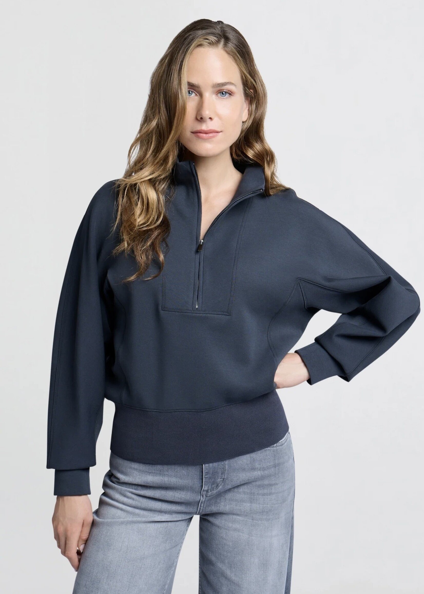 YAYA Yaya - Sweatshirt with Zipper Collar