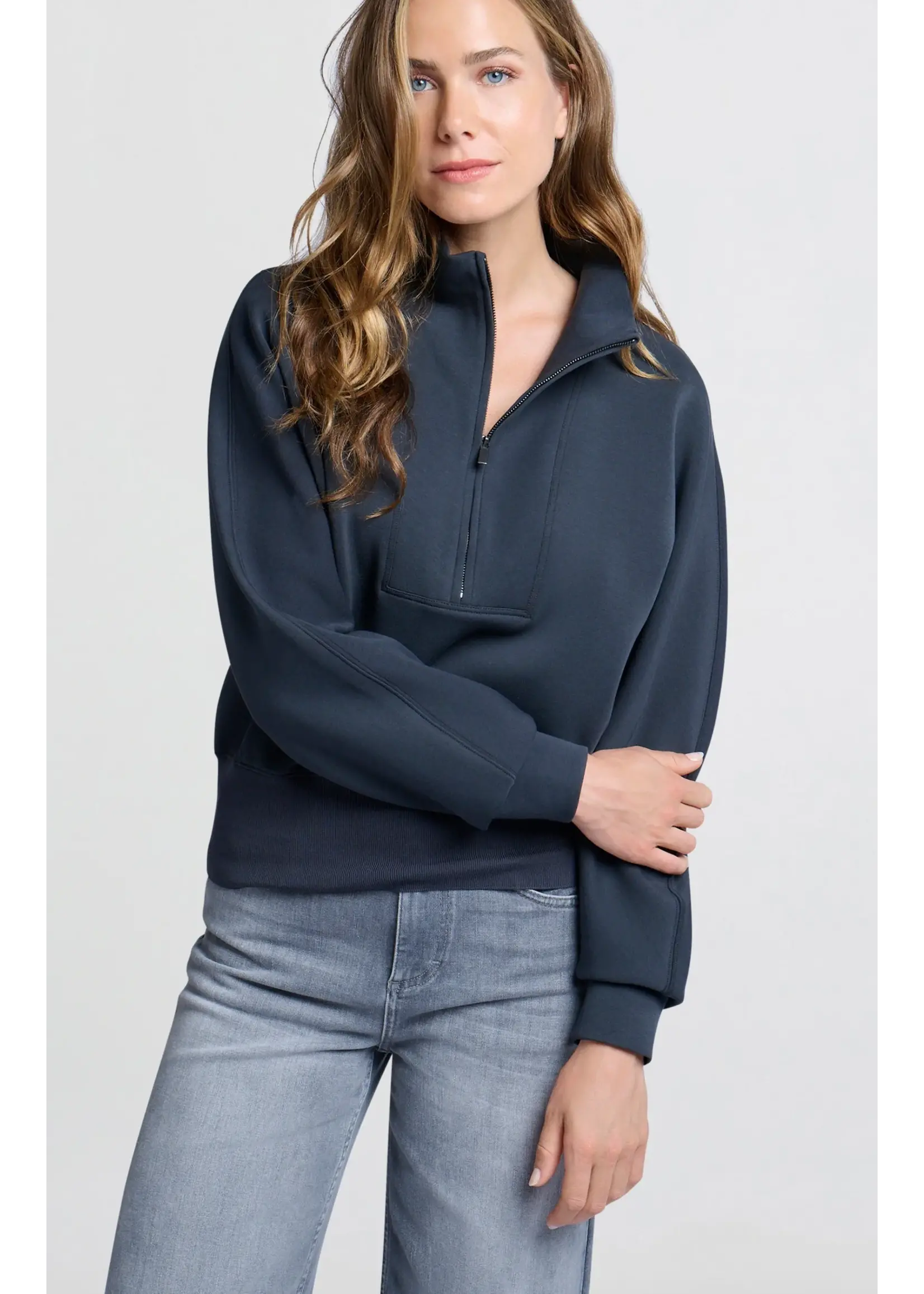 YAYA Yaya - Sweatshirt with Zipper Collar