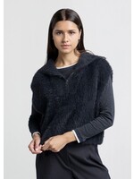 YAYA Yaya - Sleeveless fluffy Sweater with Zipper collar