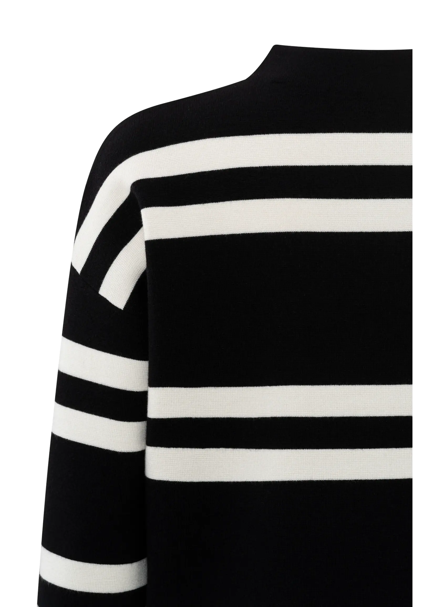 YAYA Yaya - Block Stripe sweater with High Neck