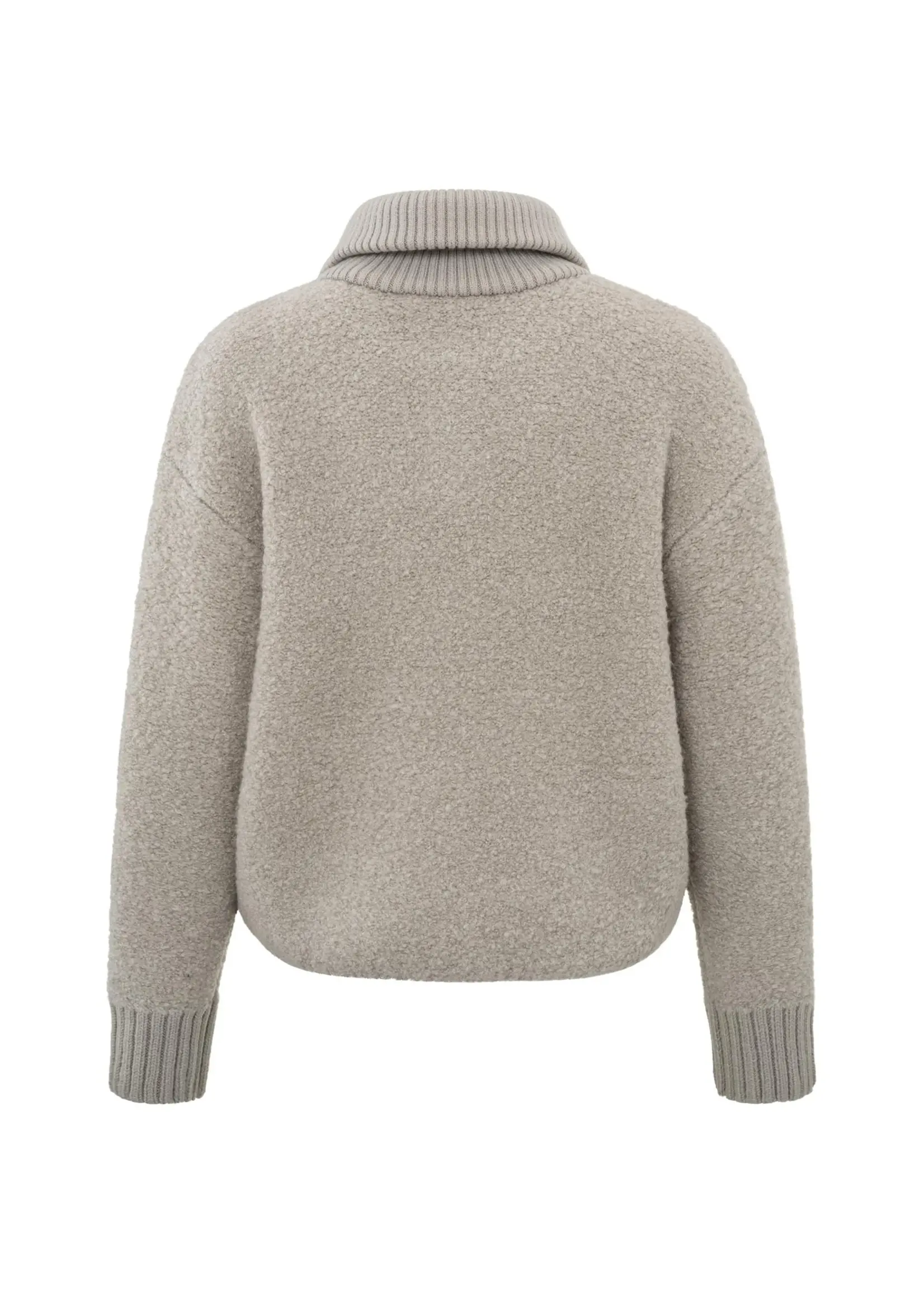 YAYA Yaya - Boucle Sweater with Rib Detail