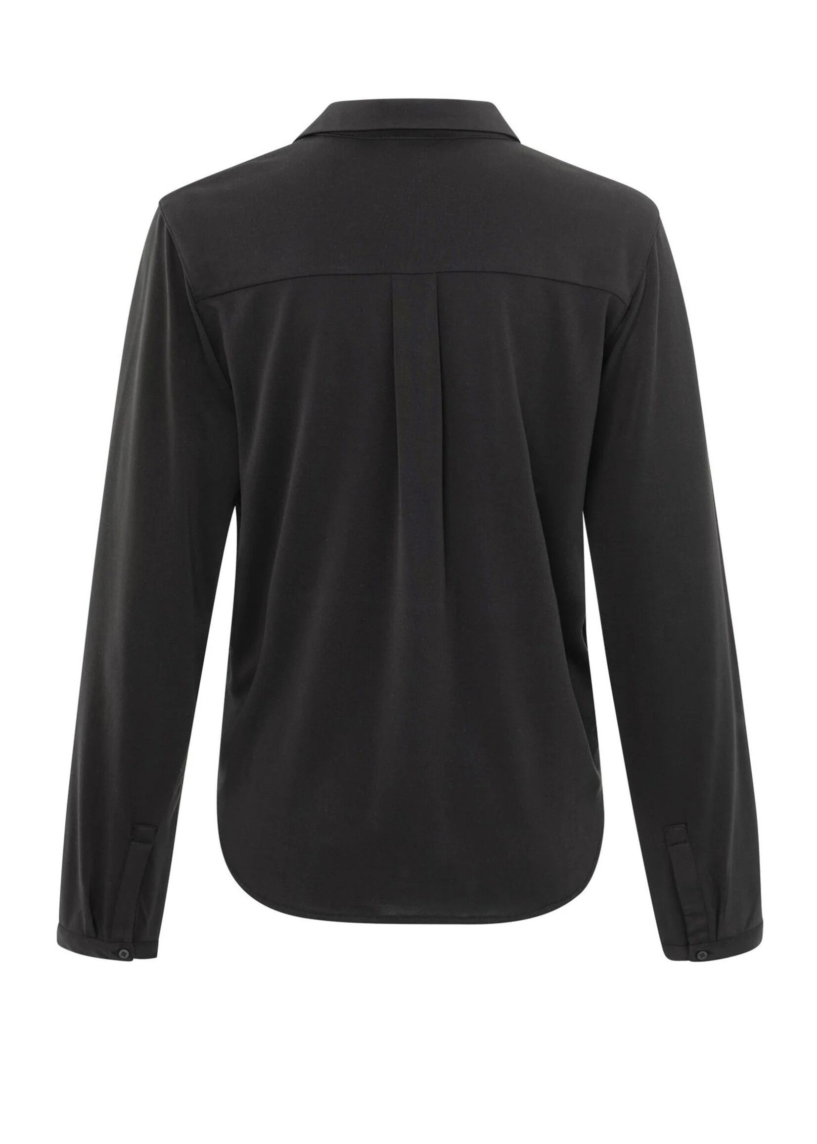 YAYA Yaya - Jersey v-neck top with Collar