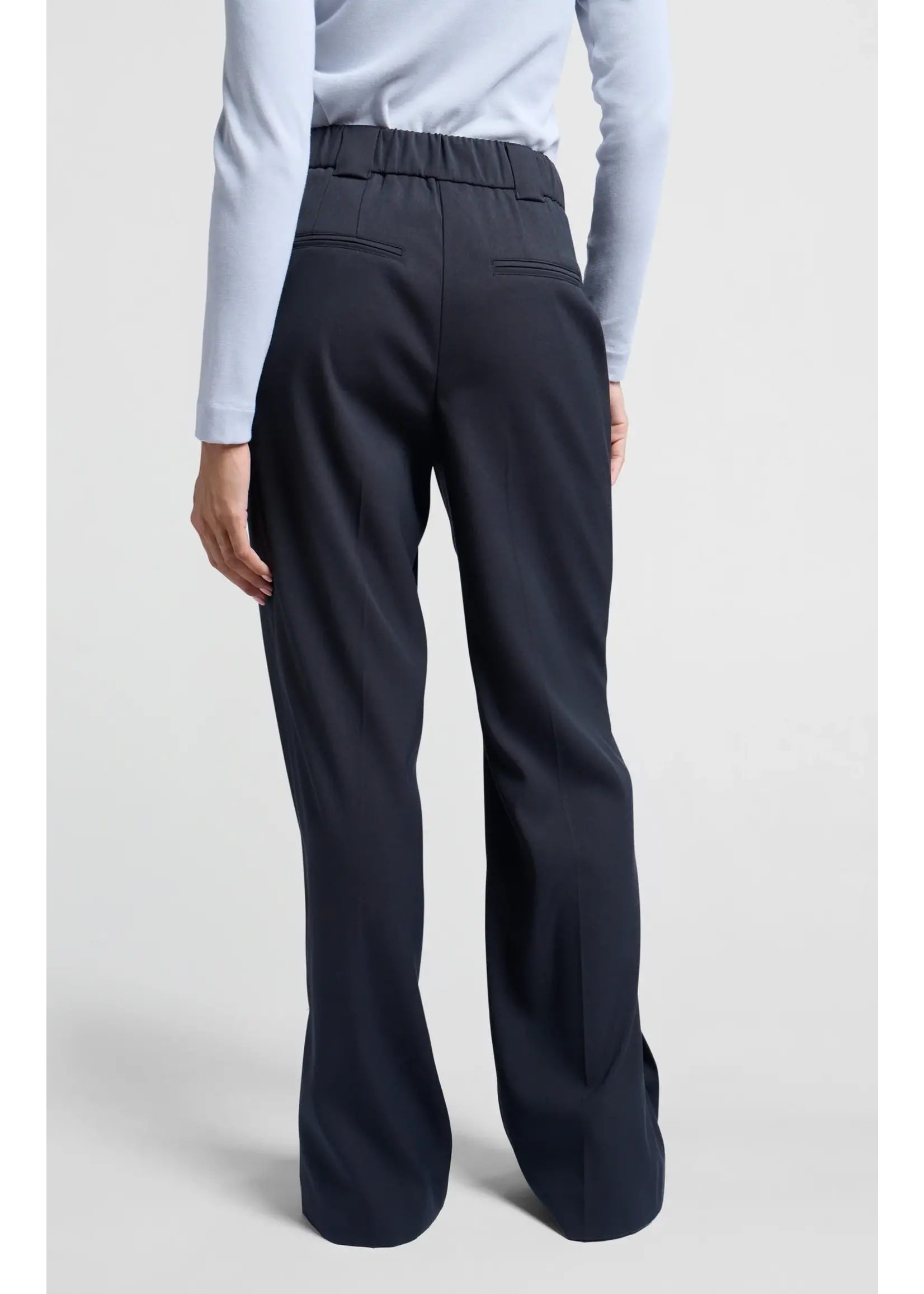 YAYA Yaya - Wide Leg Trousers with Placket