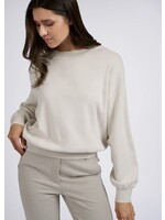 YAYA Yaya - Sweater with overlock Stitching