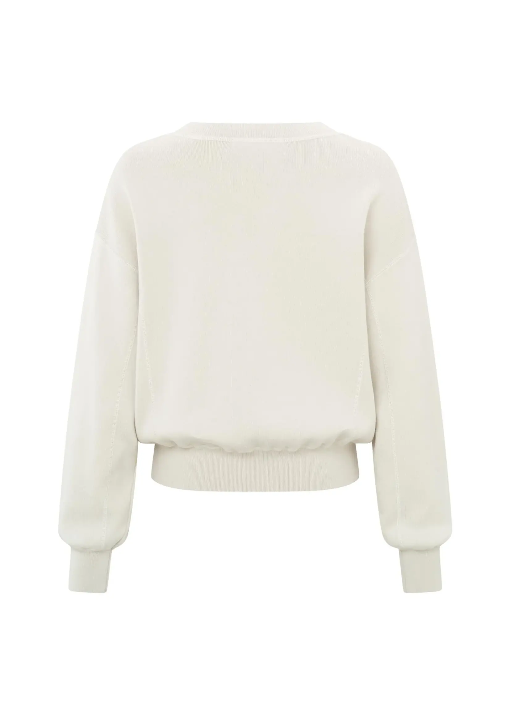 YAYA Yaya - Sweater with overlock Stitching