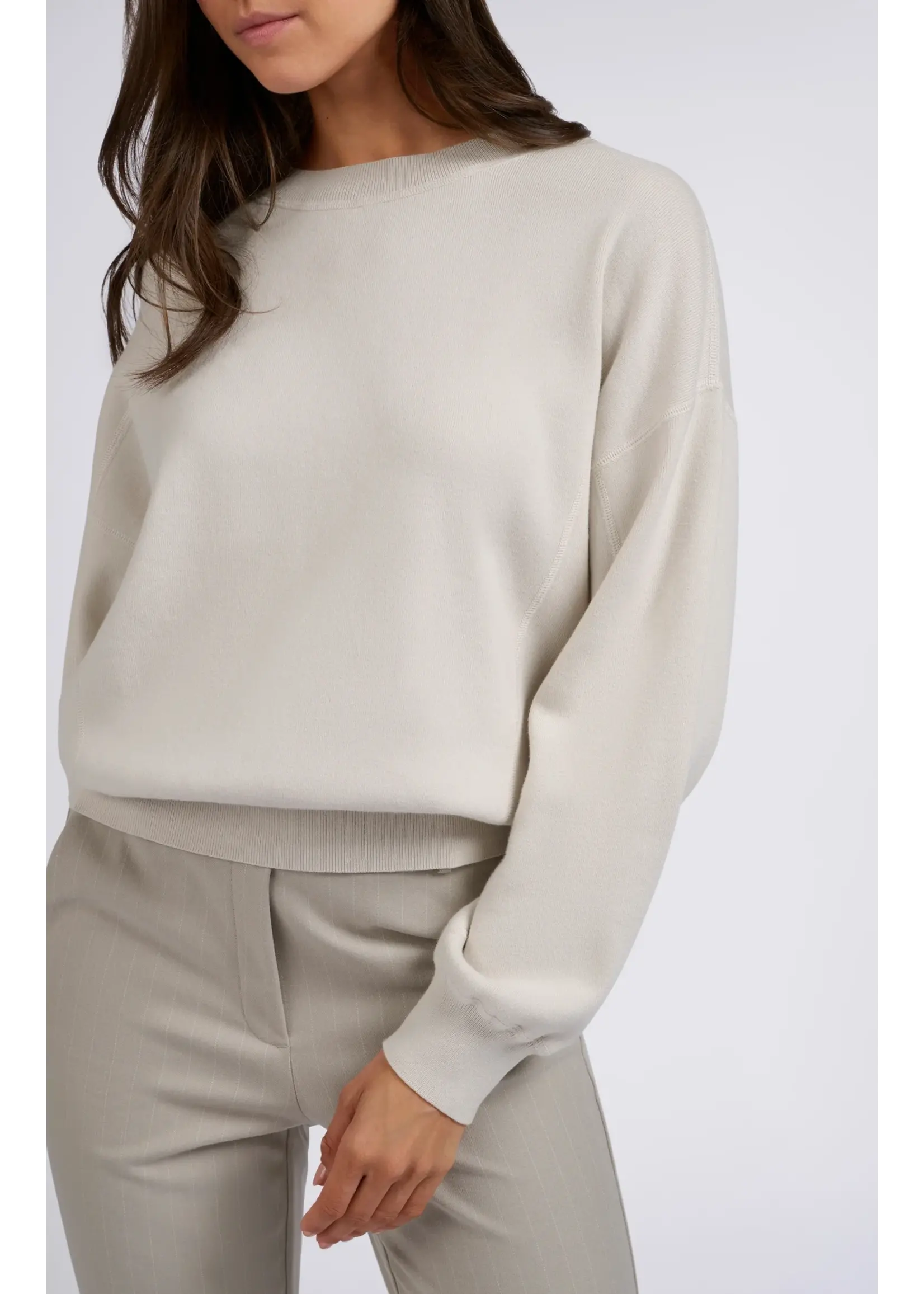 YAYA Yaya - Sweater with overlock Stitching