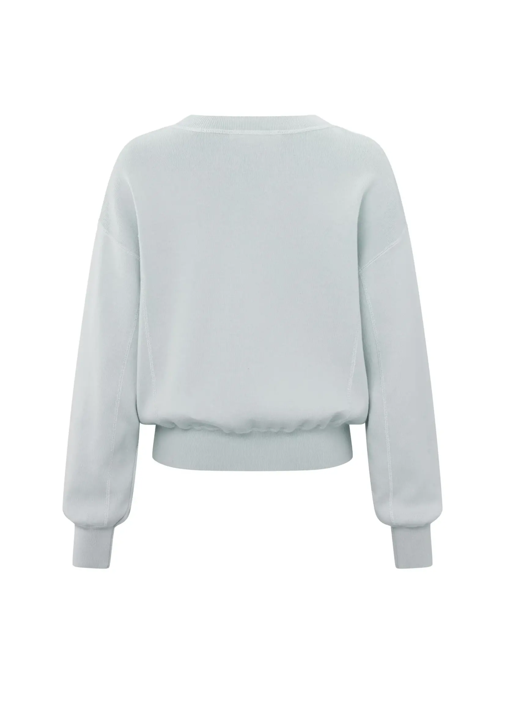 YAYA Yaya - Sweater with overlock Stitching